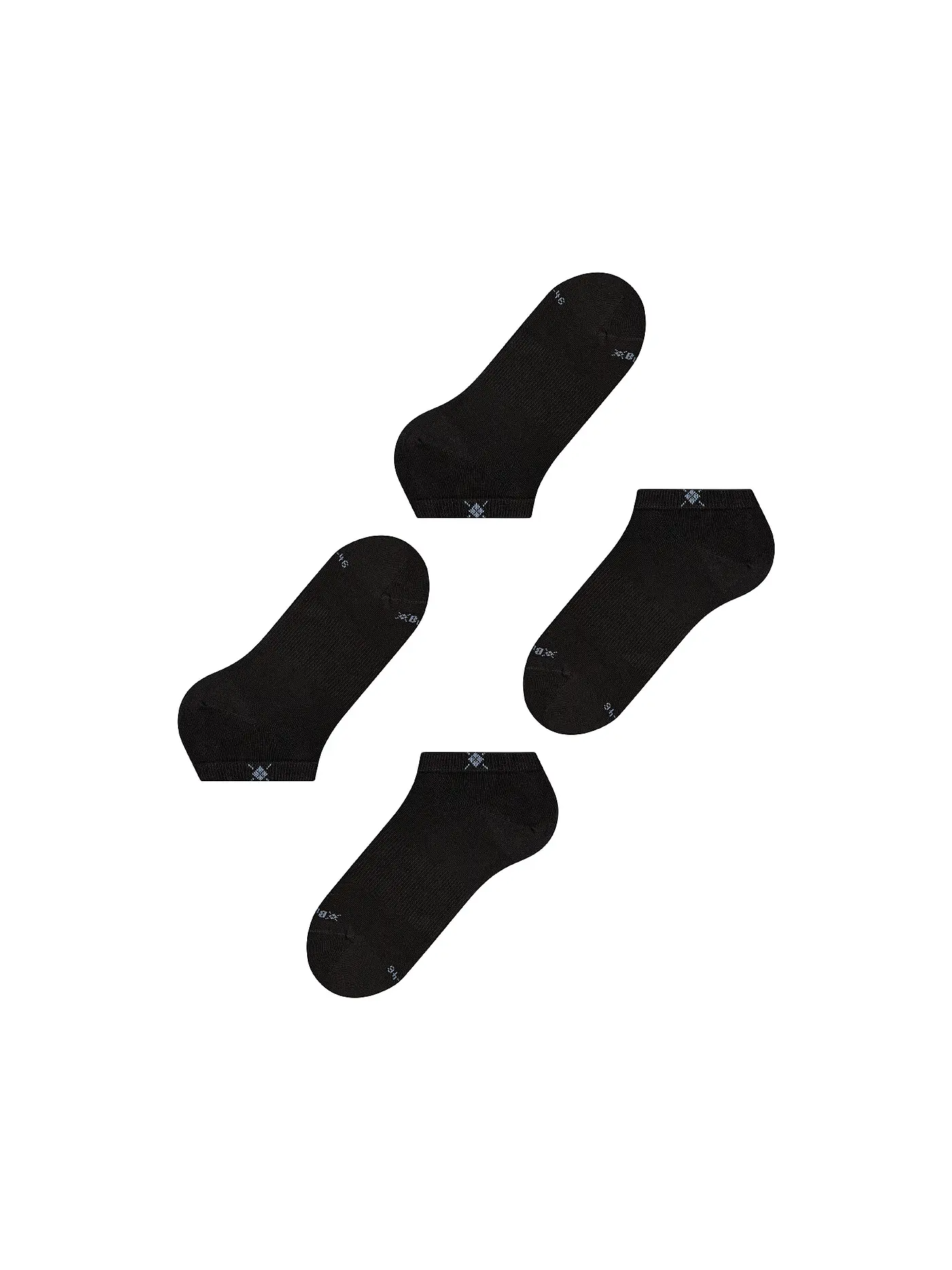 BURLINGTON | Herren Sneaker Socken EVERYDAY 2-er Pkg. 40-46 black | schwarz