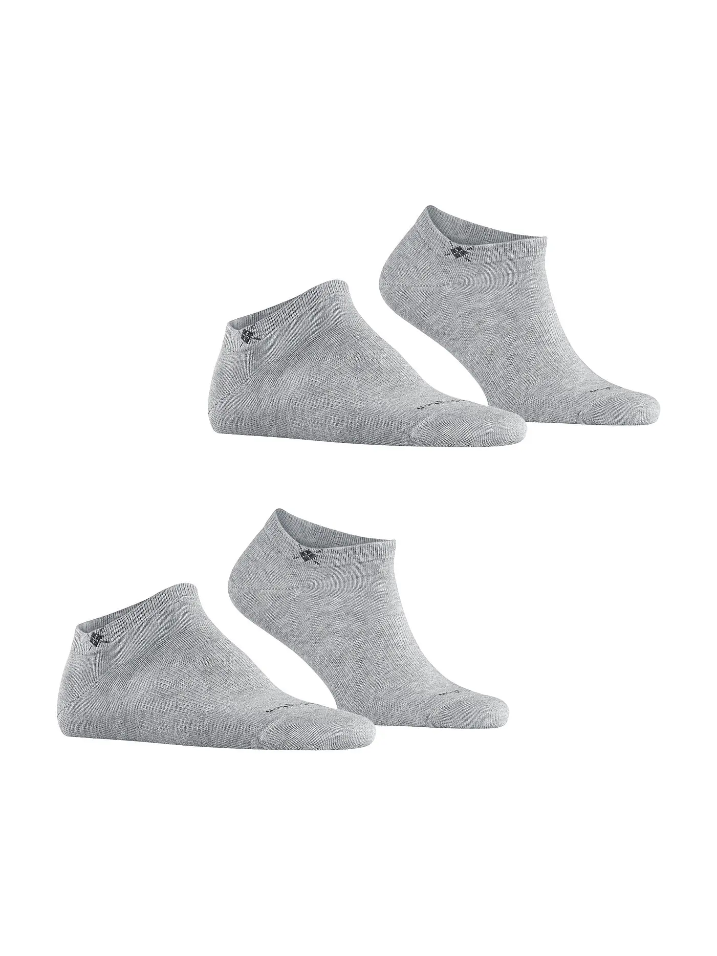 BURLINGTON | Herren Sneaker Socken EVERYDAY 2-er Pkg. 40-46 light grey | grau