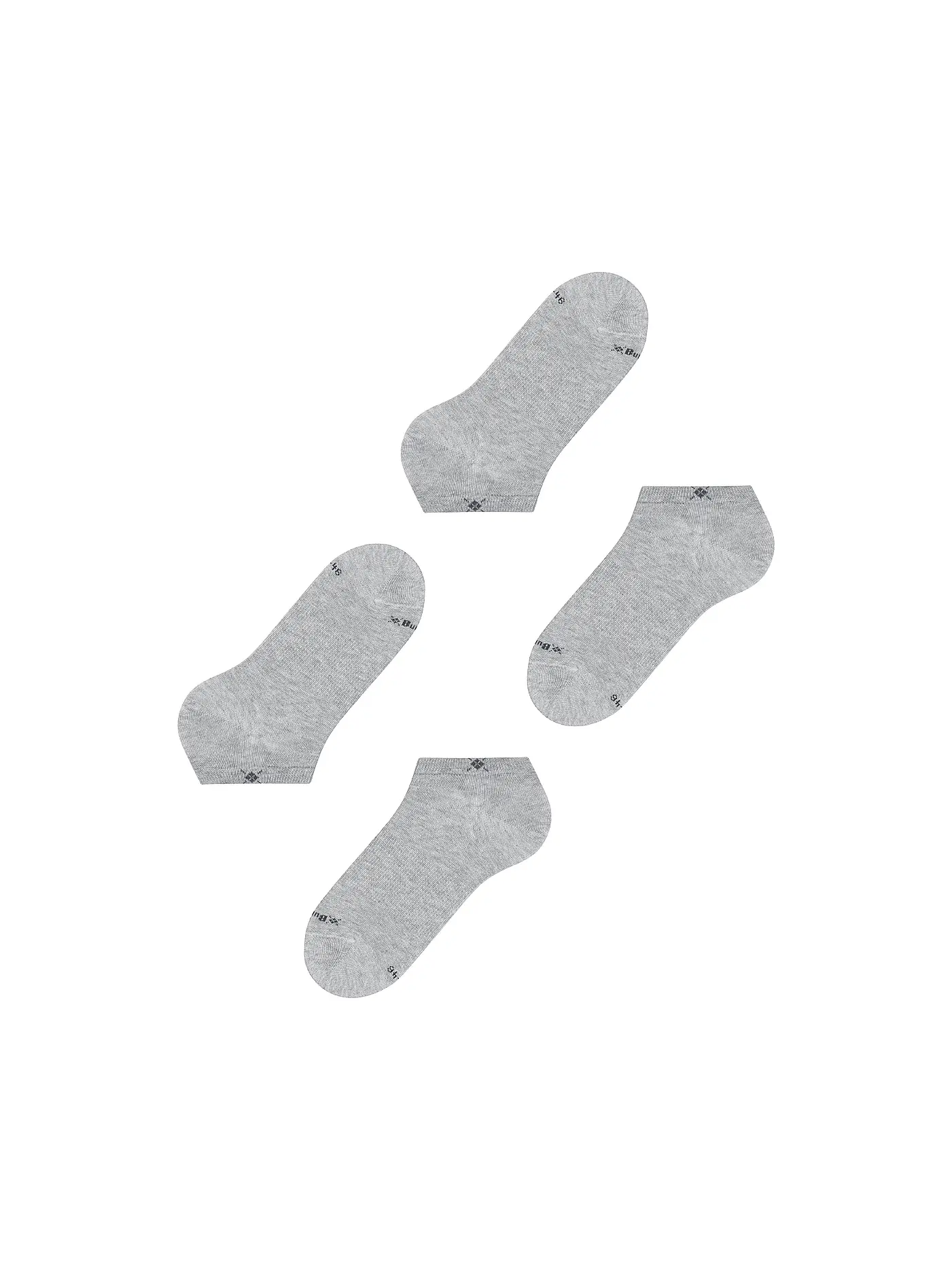 BURLINGTON | Herren Sneaker Socken EVERYDAY 2-er Pkg. 40-46 light grey | grau
