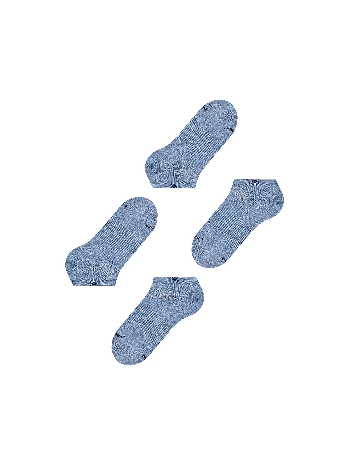 BURLINGTON | Herren Sneaker Socken EVERYDAY 2-er Pkg. 40-46 light jean | blau