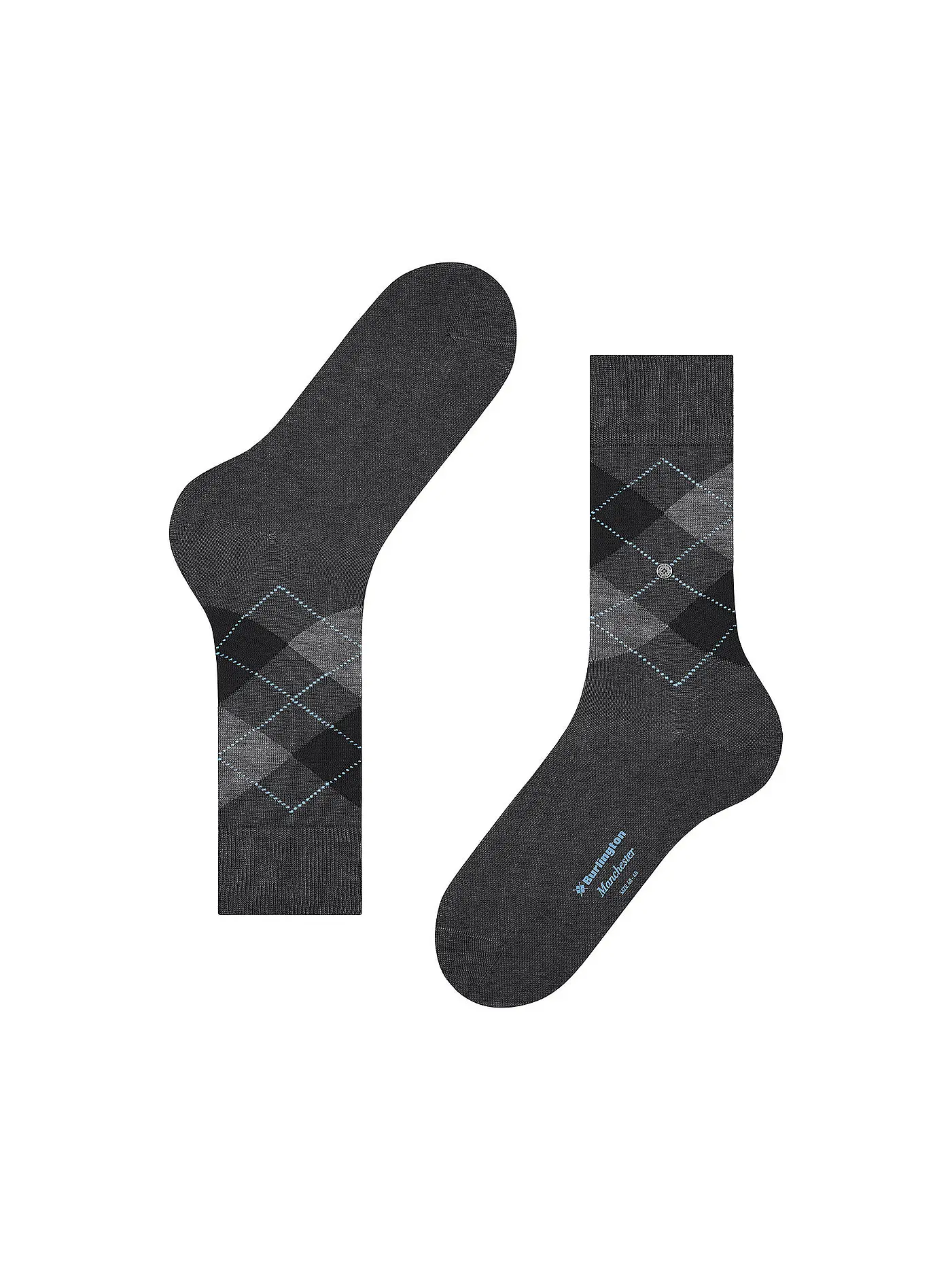 BURLINGTON | Herren Socken 40-46 MANCHESTER anthracite melange | grau