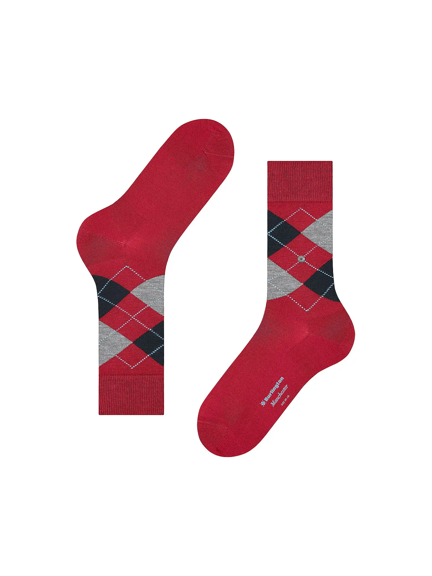 BURLINGTON | Herren Socken 40-46 MANCHESTER passion | rot
