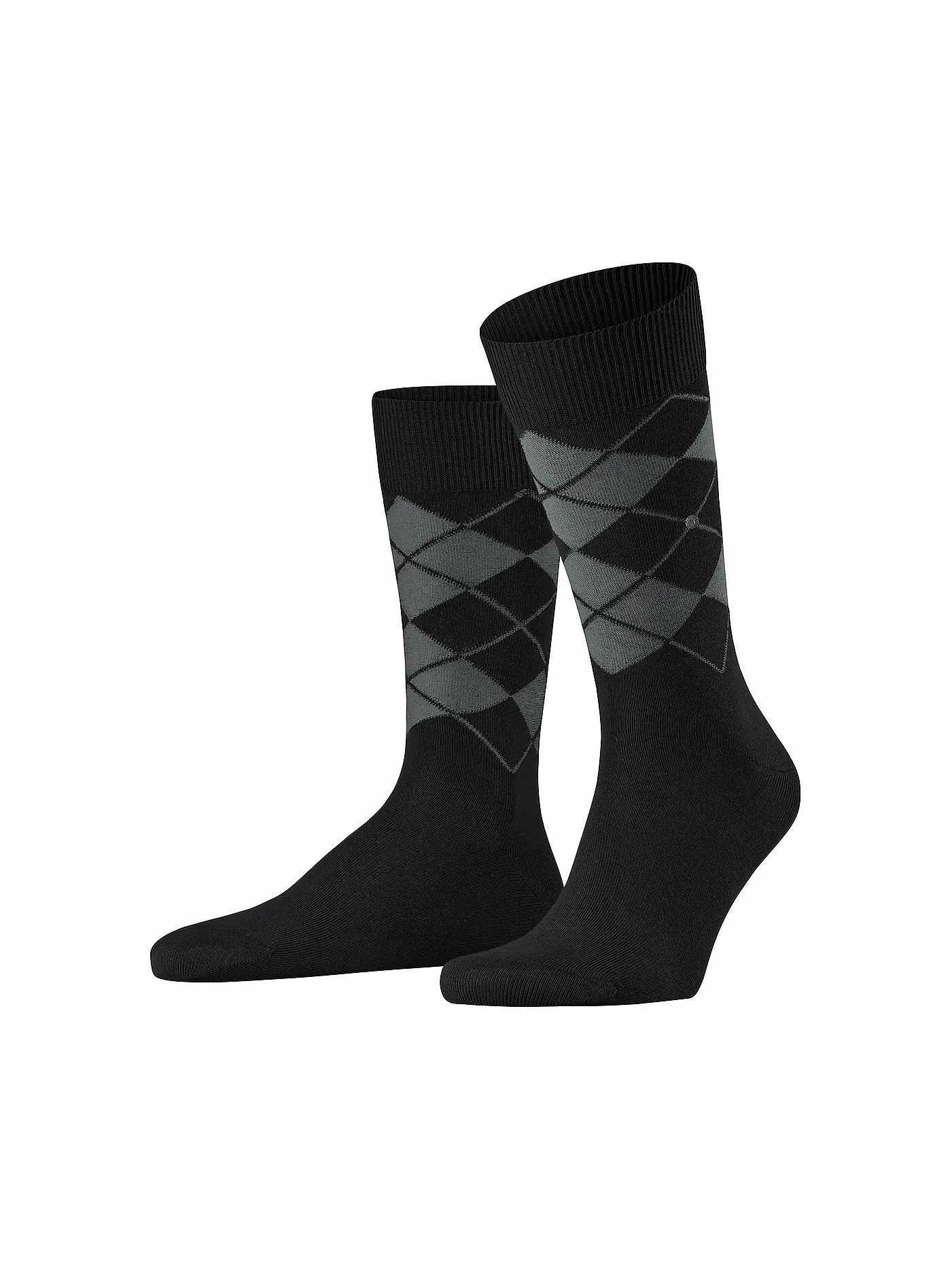 BURLINGTON | Herren Socken BOLTON 40-46 light grey | schwarz