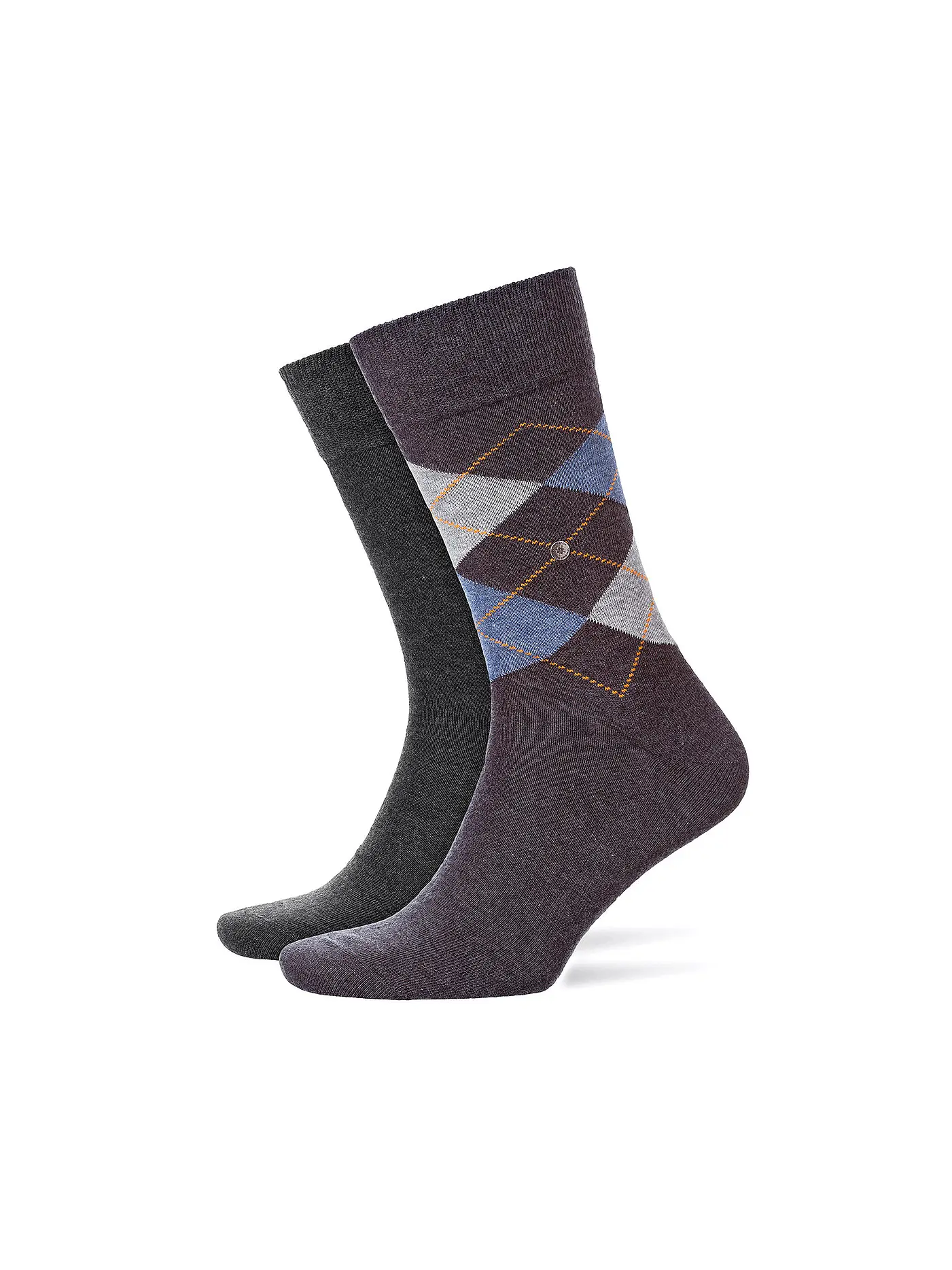 BURLINGTON | Herren Socken EVERYDAY 2-er Pkg. 40-46 anthracite mel. | grau