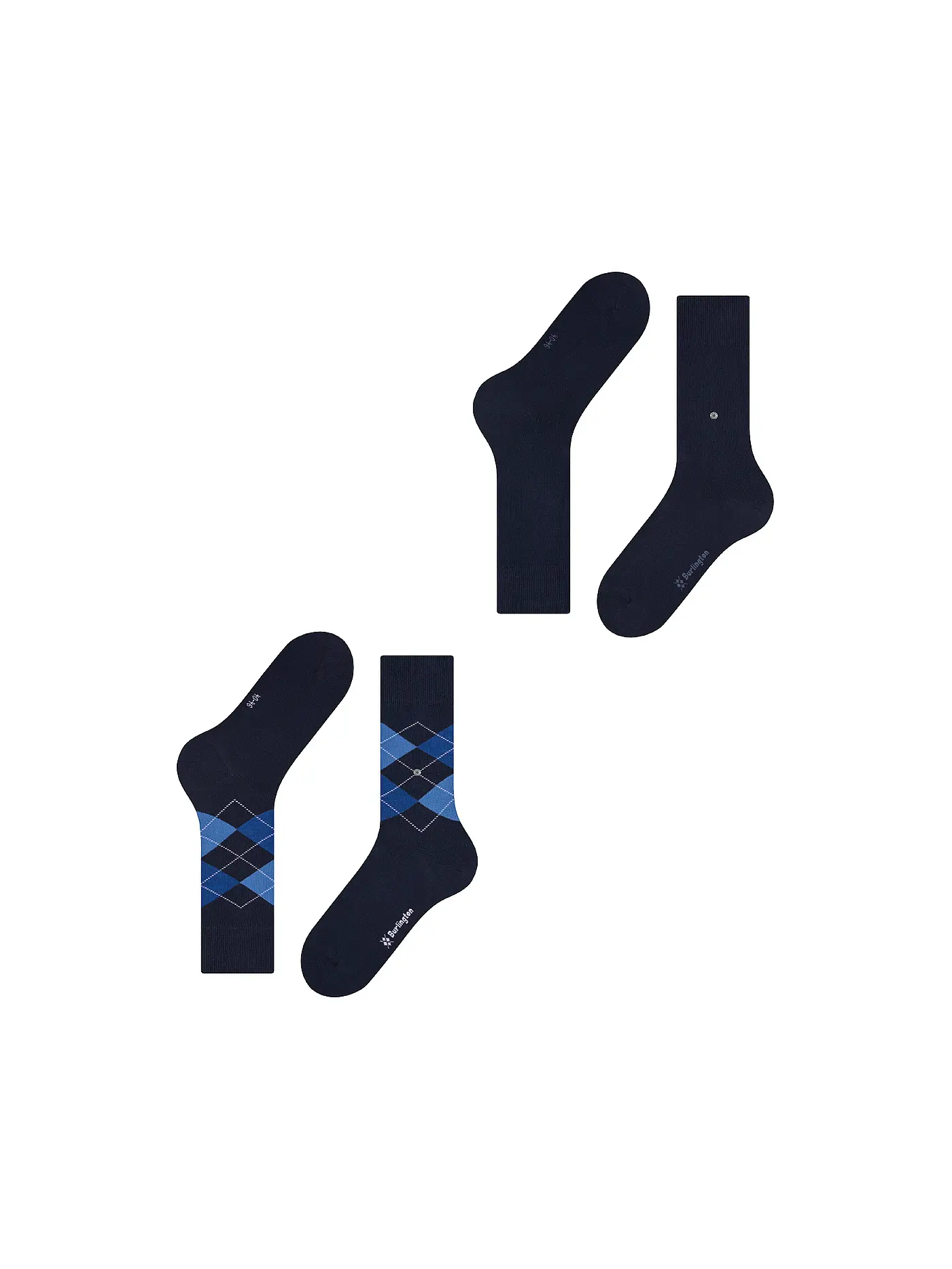 BURLINGTON | Herren Socken EVERYDAY 2-er Pkg. 40-46 marine | blau