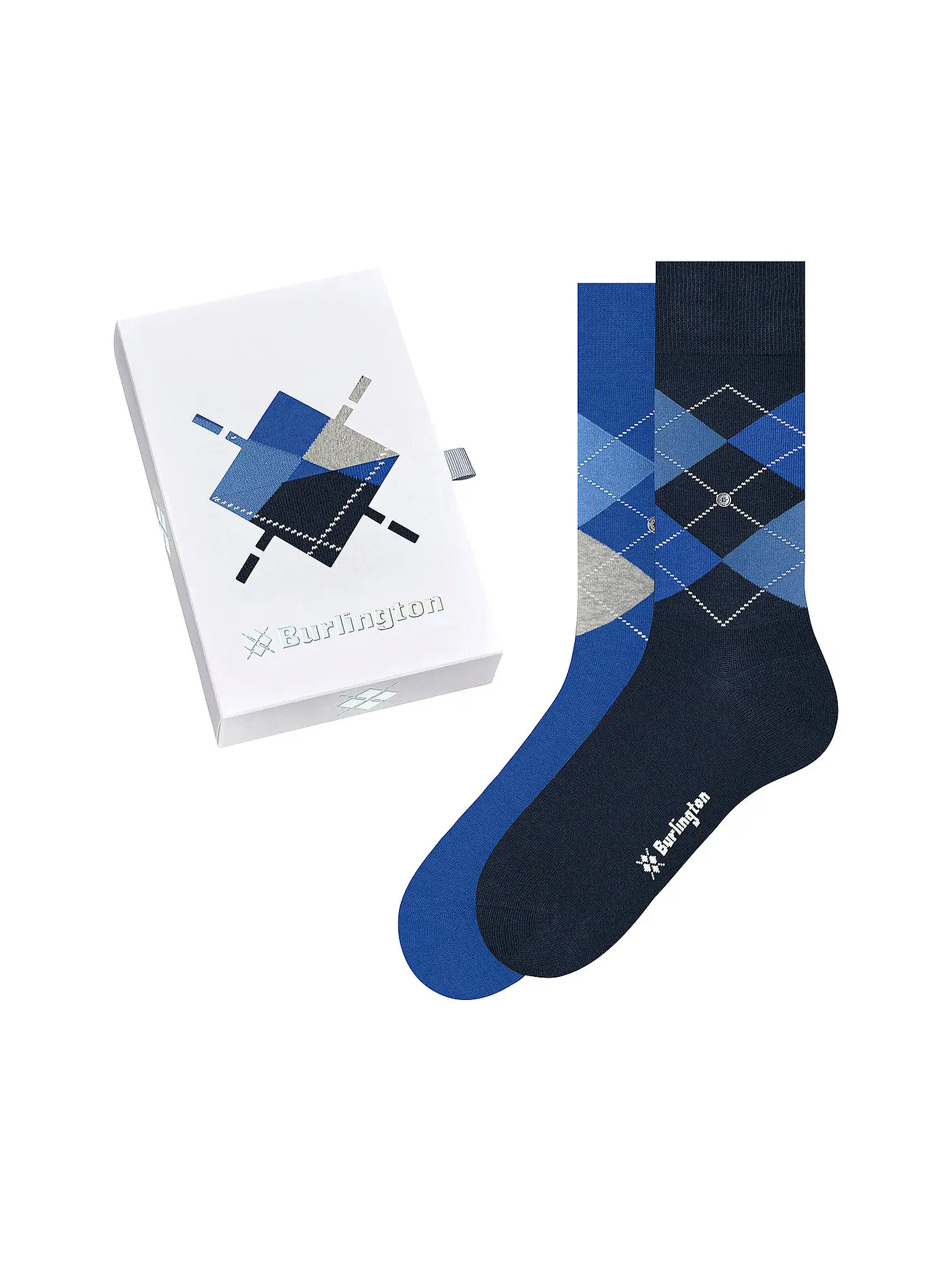 BURLINGTON | Herren Socken Geschenkebox 2er Pkg 40-46 | blau