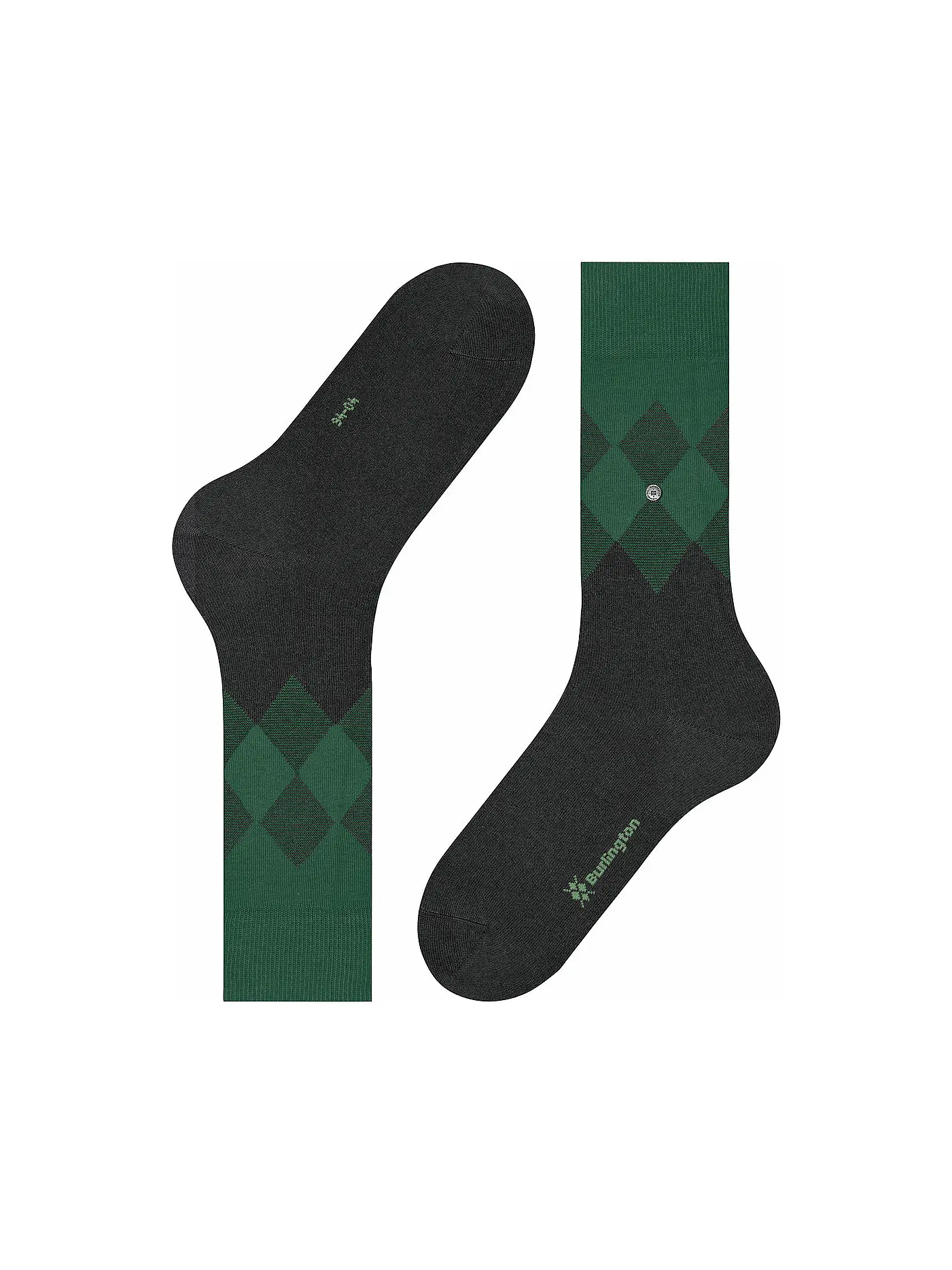 BURLINGTON | Herren Socken HAMPSTEAD 40-46 oil mel. | dunkelgrün