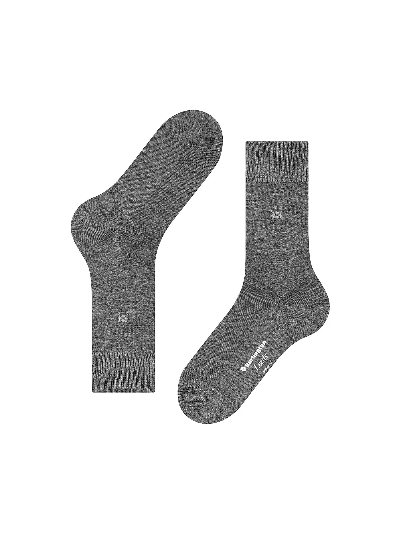 BURLINGTON | Herren Socken LEEDS 40-46 asphalt mel. | grau