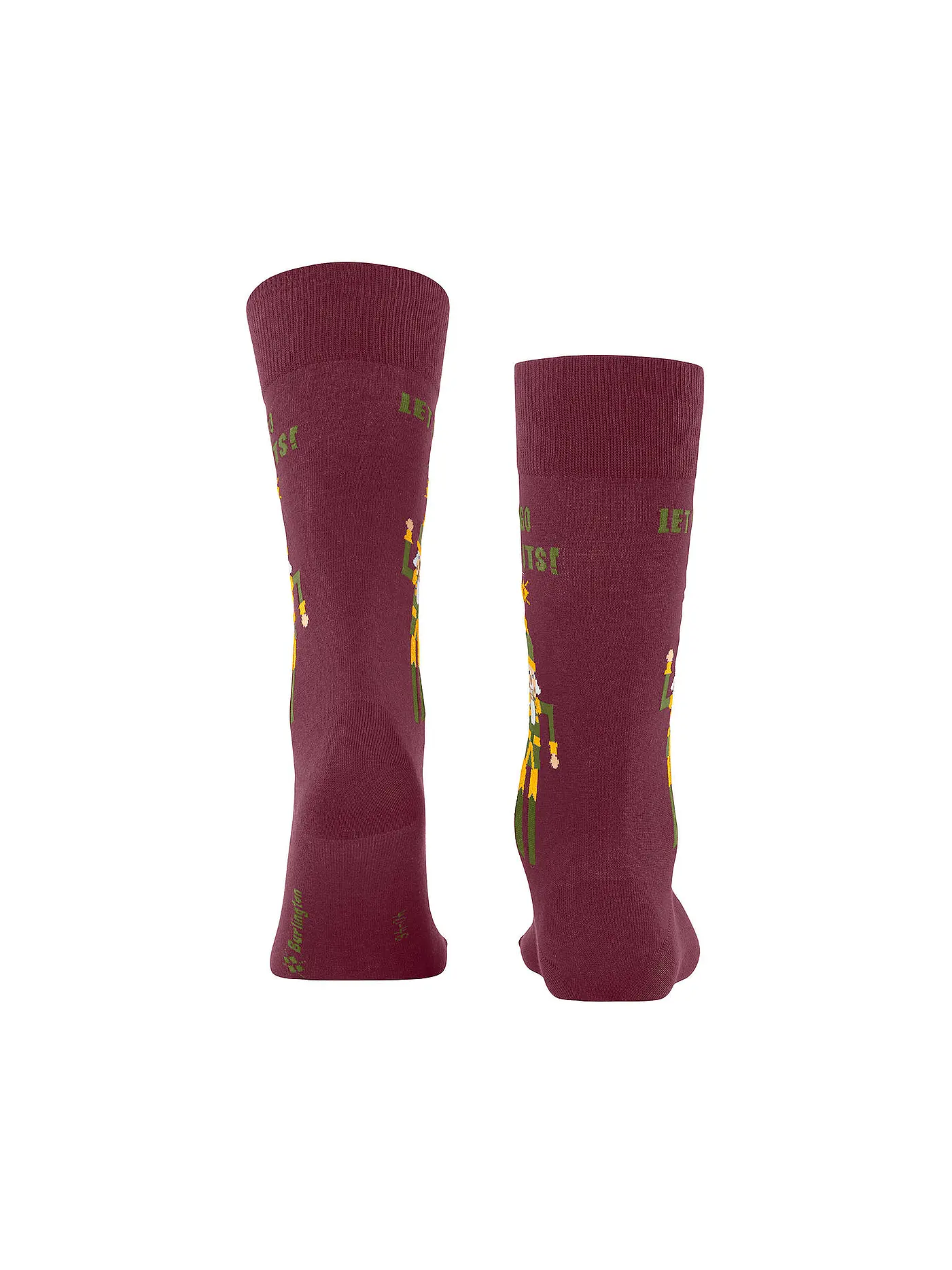 BURLINGTON | Herren Socken NUTTY NUTRACKER 40-46 burgundy | dunkelrot