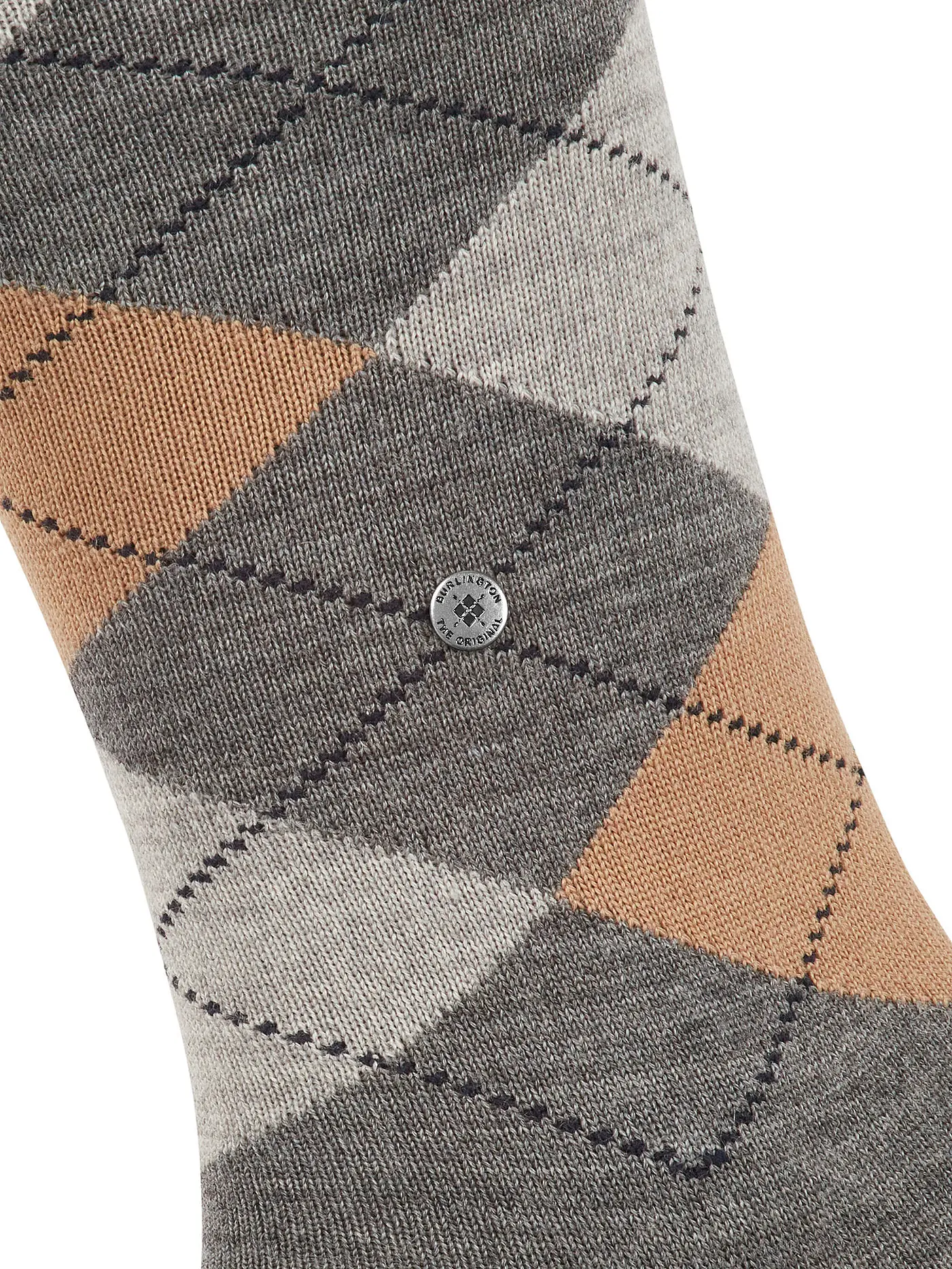 BURLINGTON | Herren Stutzen EDINBURGH 40-46 anthracite melange | hellgrau
