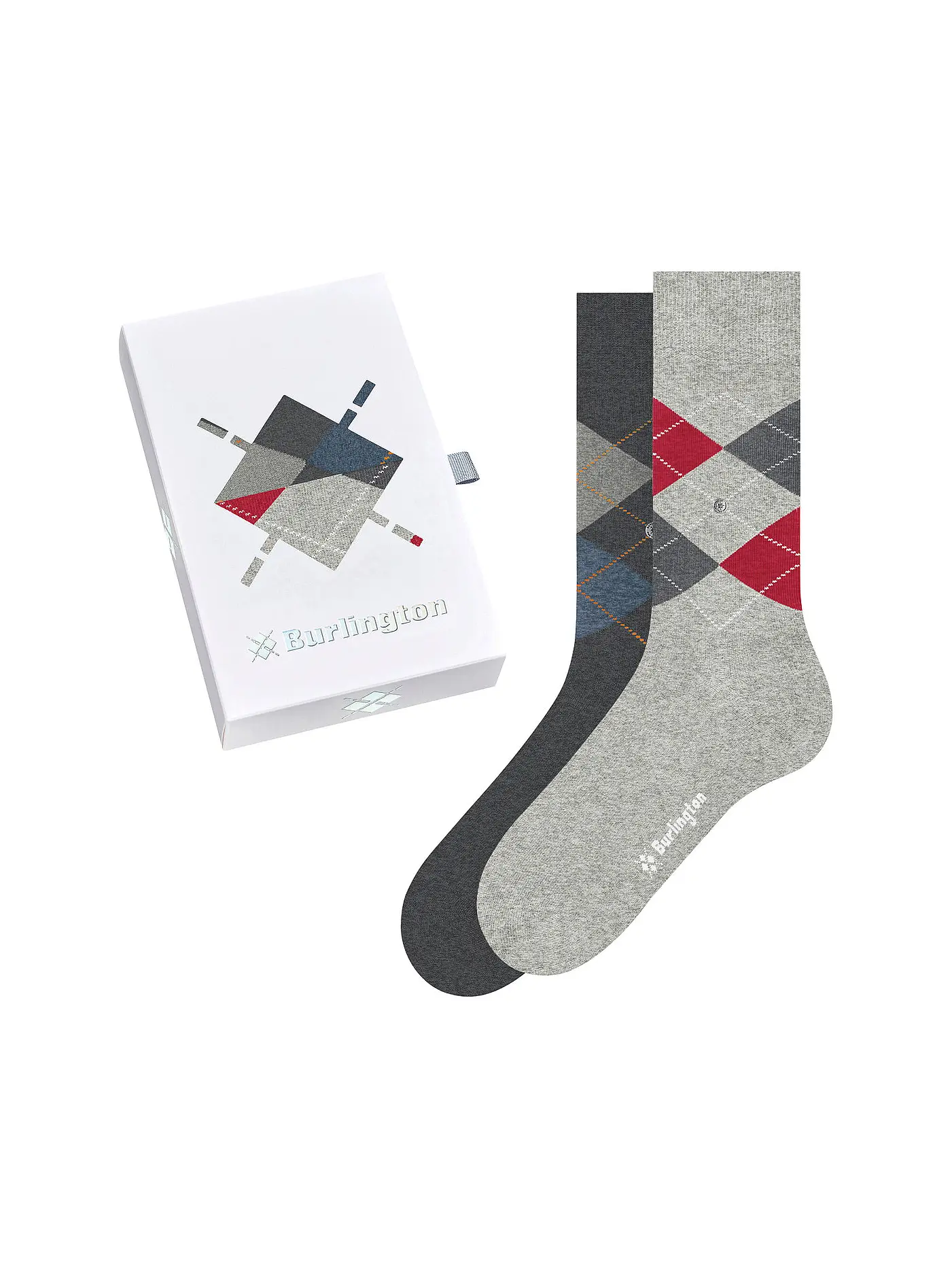 BURLINGTON | Socken Geschenkbox 2-er Pkg. sortiment | grau