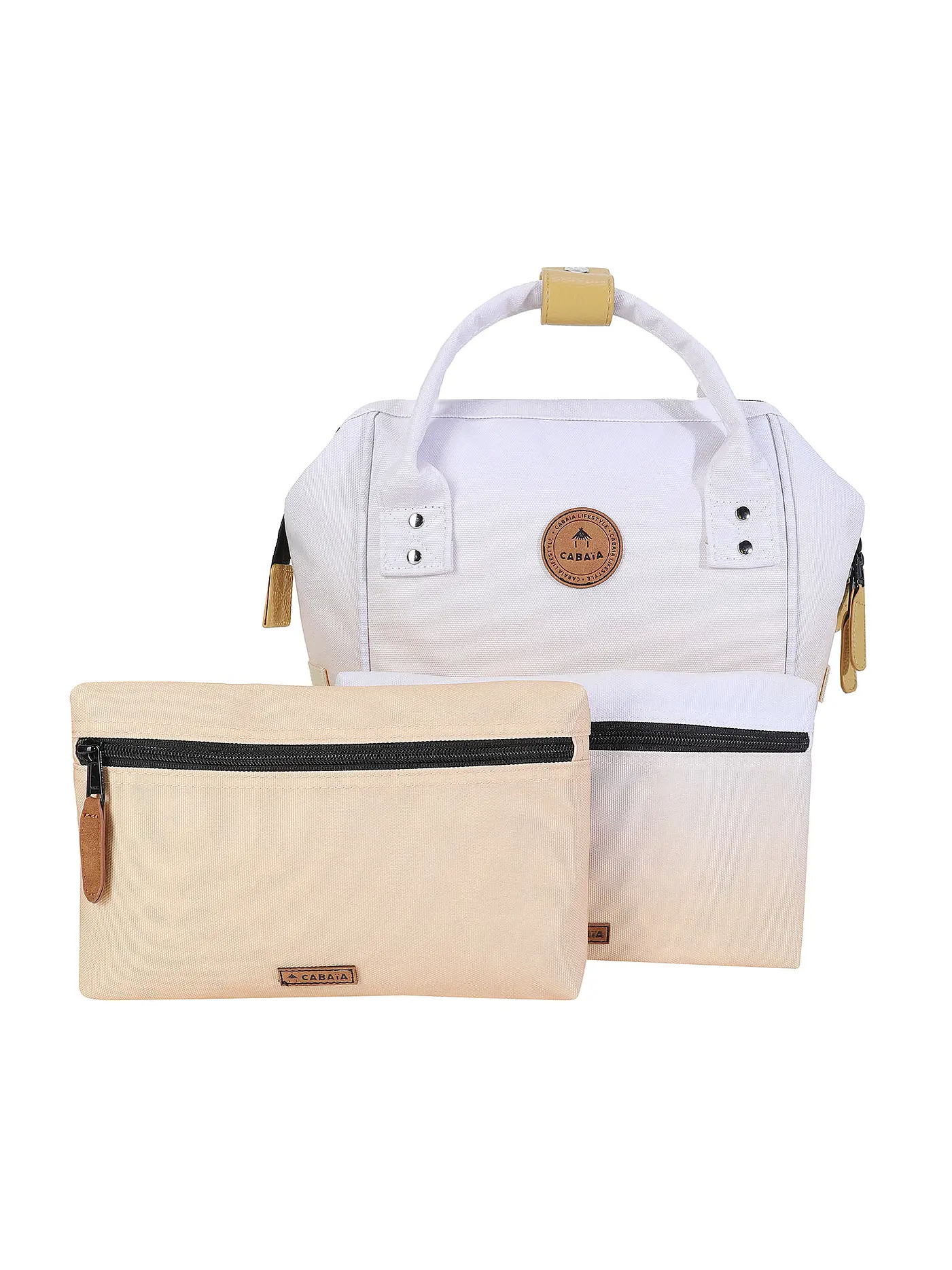 CABAIA | Rucksack Barcelone small | weiss