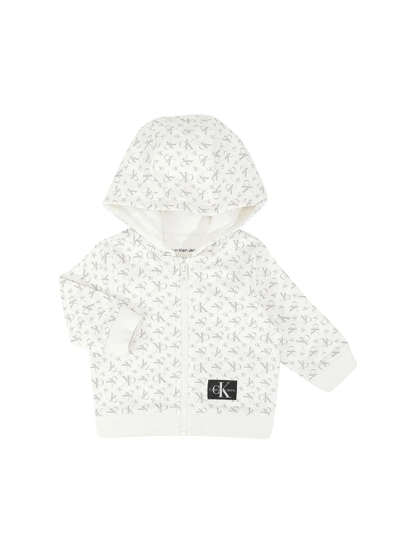 CALVIN KLEIN JEANS | Baby Set 3-teilig Sweatjacke, T-Shirt und Hose | creme