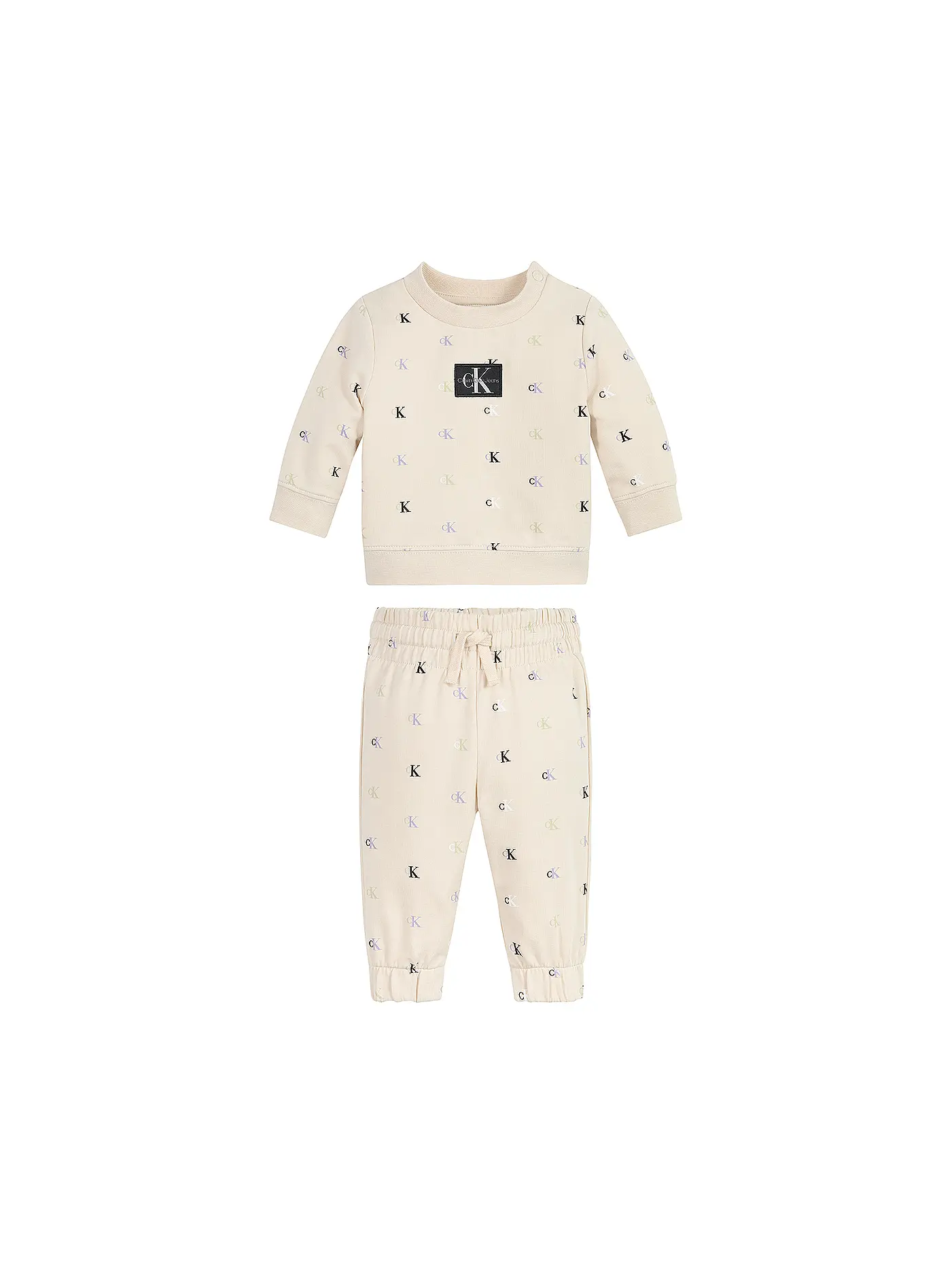 CALVIN KLEIN JEANS | Baby Set Pullover und Hose 2 teilig | beige