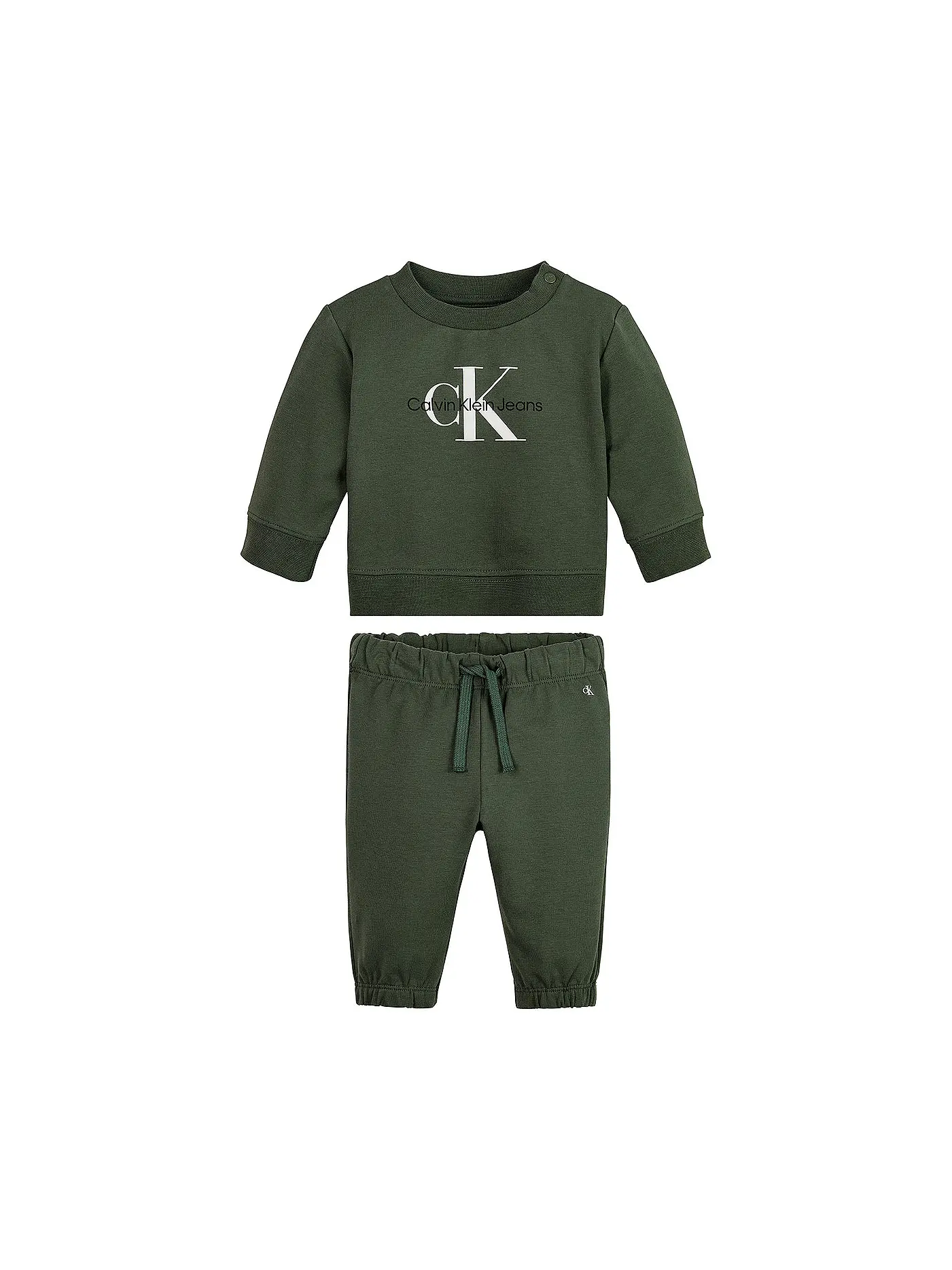 CALVIN KLEIN JEANS | Baby Set Sweater und Hose  | dunkelgrün