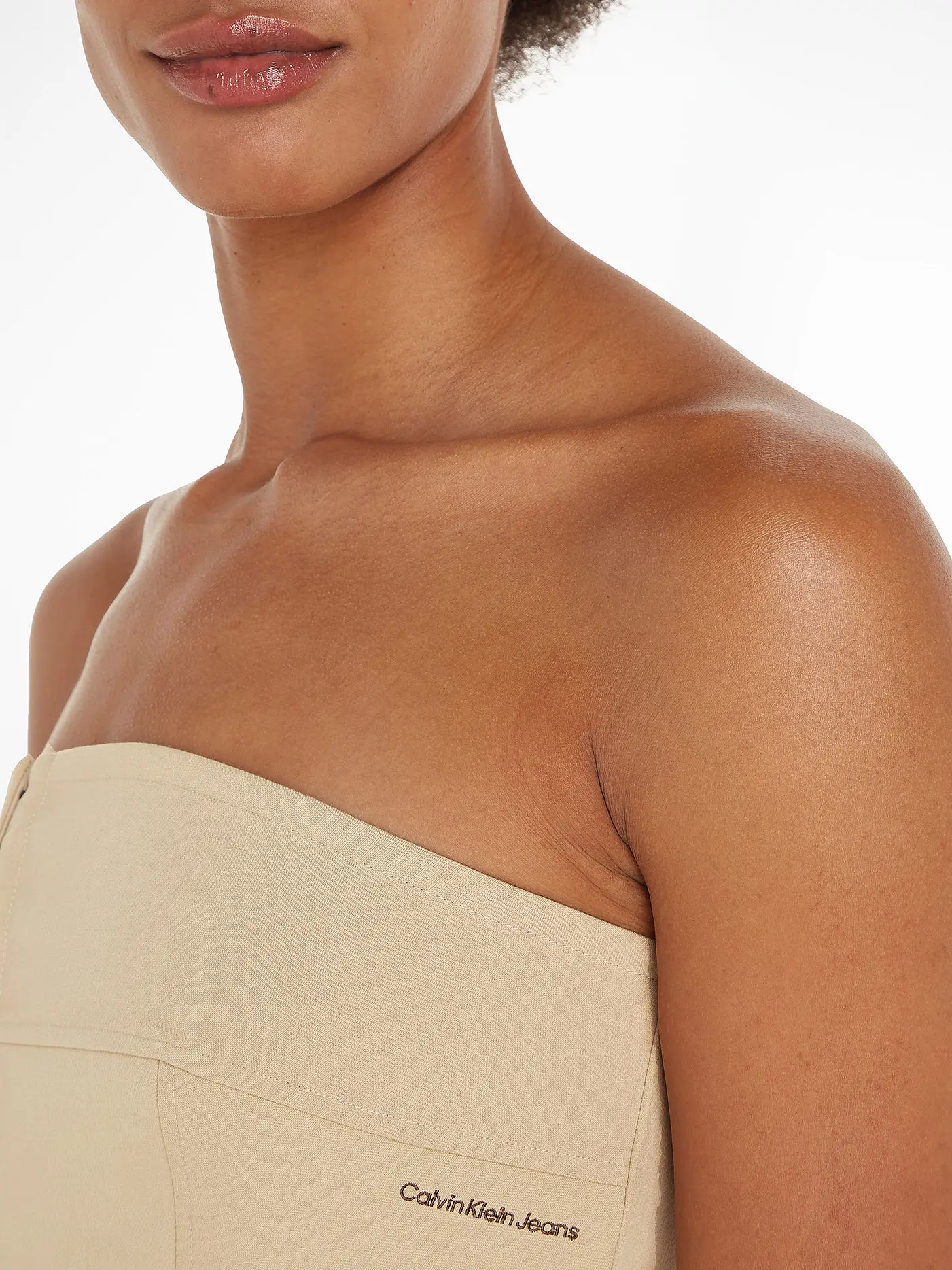 CALVIN KLEIN JEANS | Bustier Top | beige