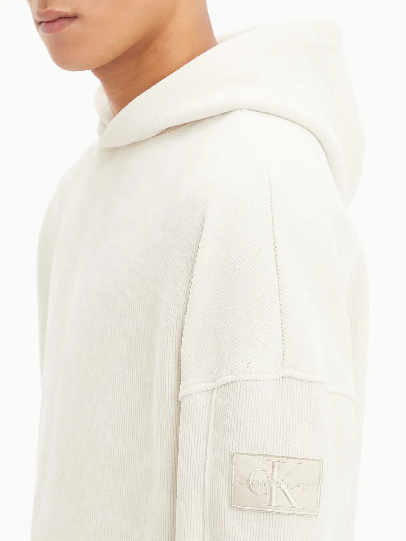 CALVIN KLEIN JEANS | Cordsweater - Hoodie | beige
