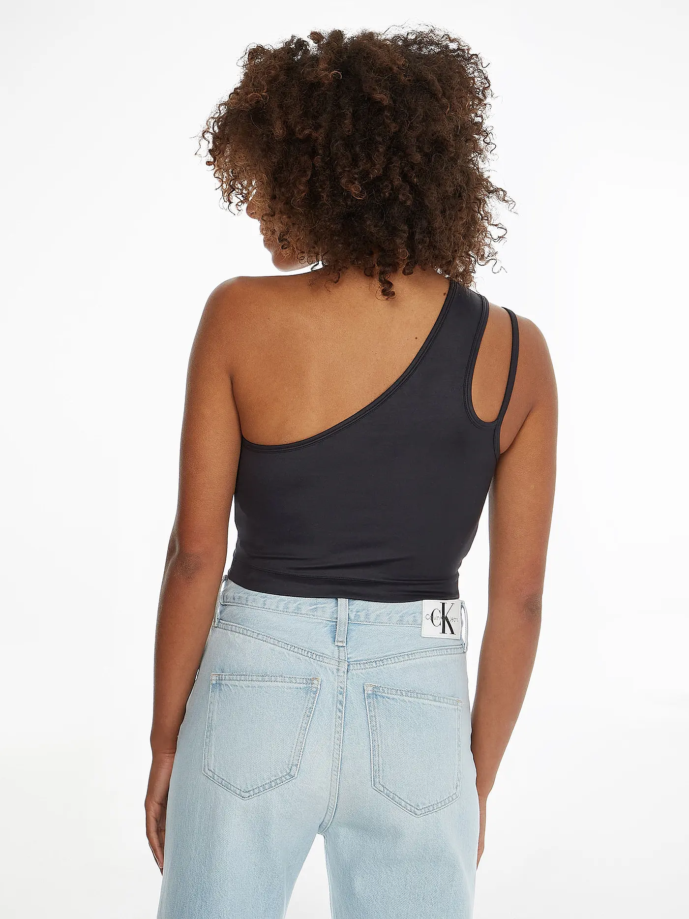 CALVIN KLEIN JEANS | Crooped Top  | schwarz