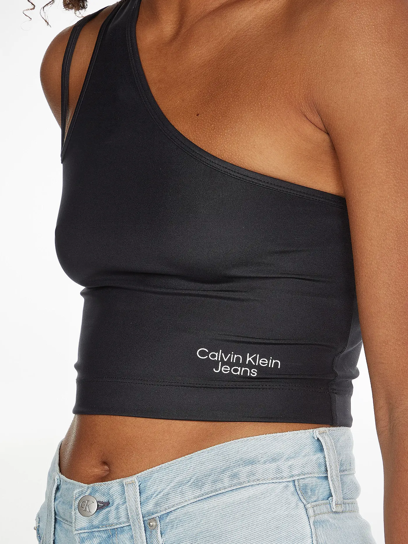CALVIN KLEIN JEANS | Crooped Top  | schwarz