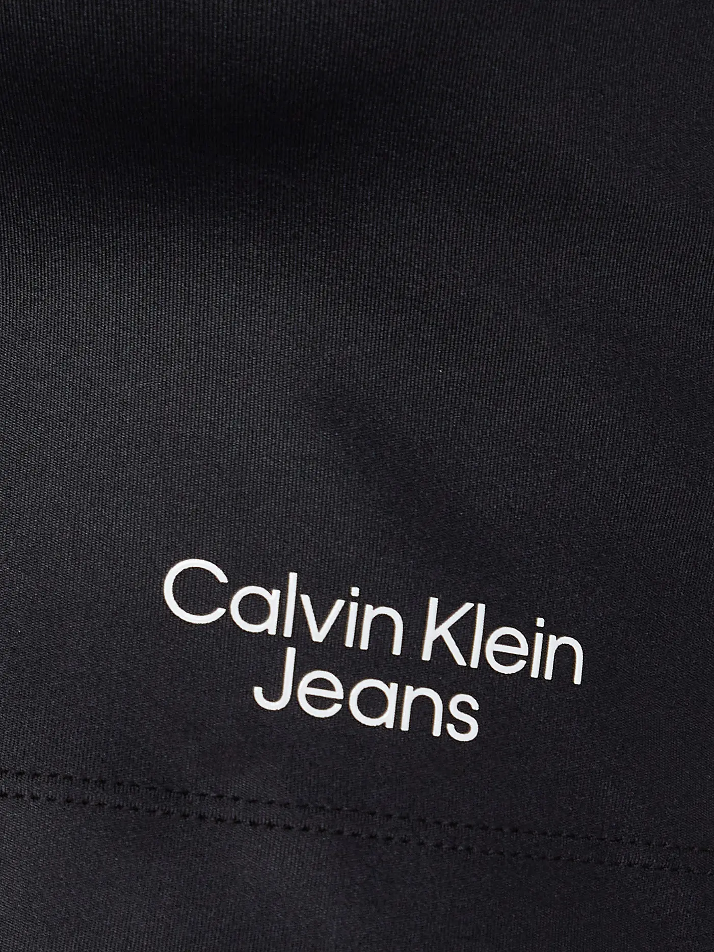 CALVIN KLEIN JEANS | Crooped Top  | schwarz