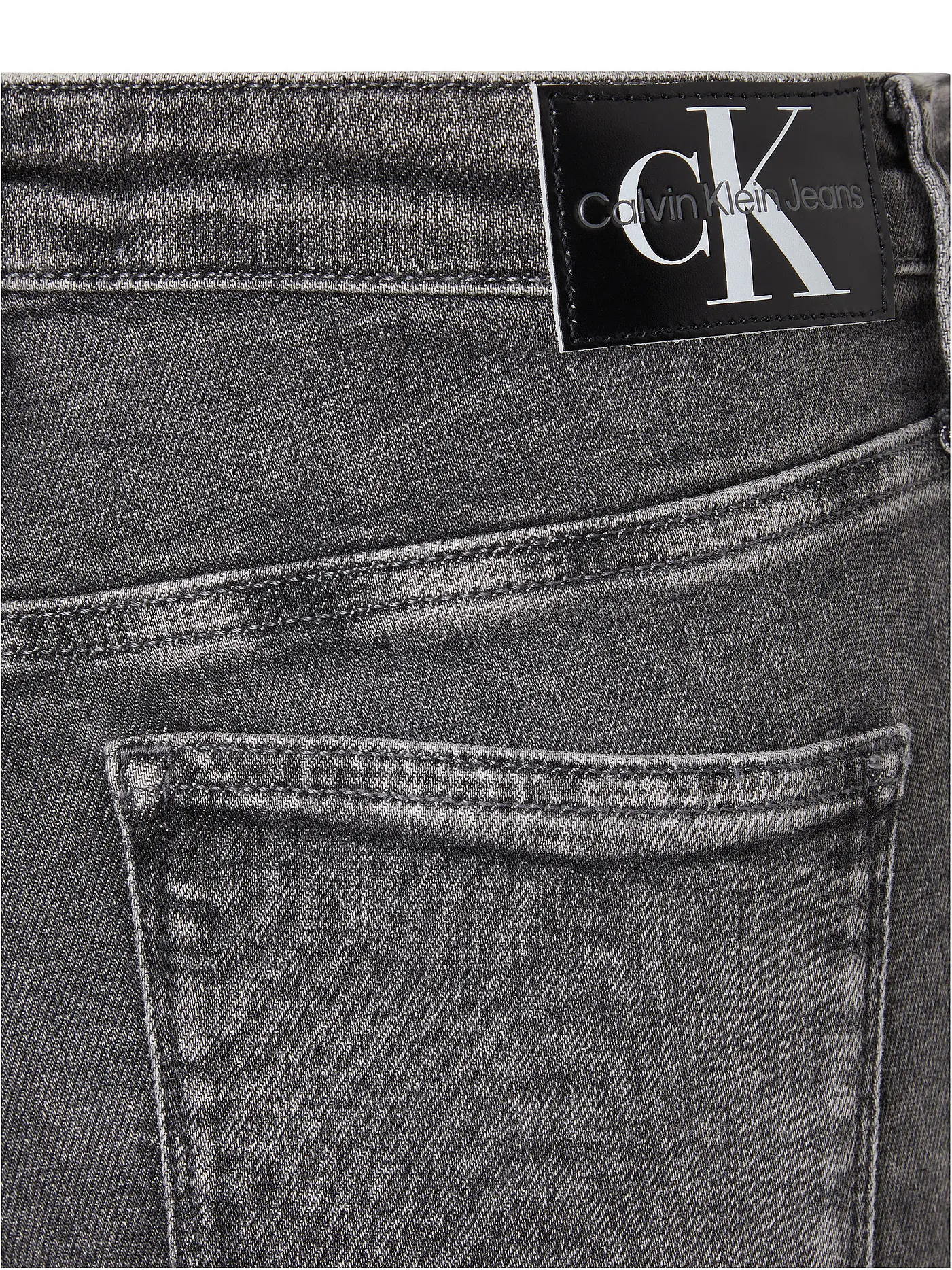 CALVIN KLEIN JEANS | Highwaist Jeans 7/8 Skinny Fit | grau