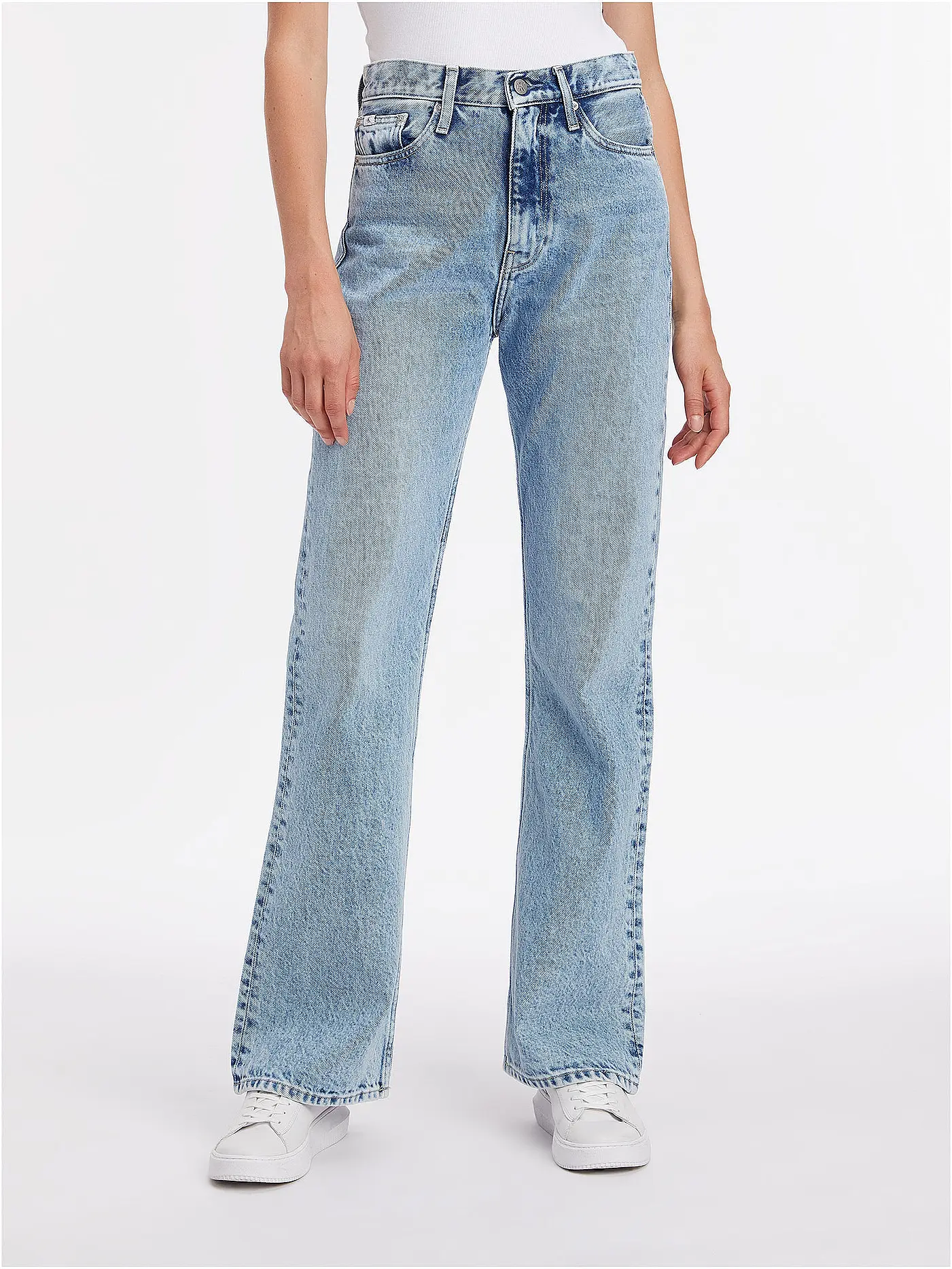 CALVIN KLEIN JEANS | Highwaist Jeans Flared Fit | hellblau