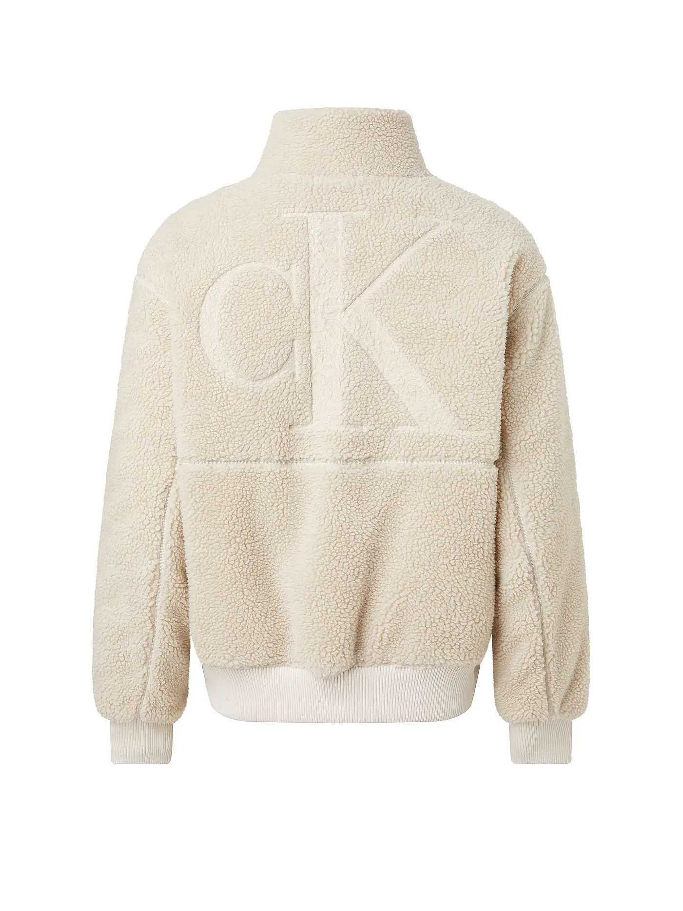 CALVIN KLEIN JEANS | Jacke in Felloptik | beige
