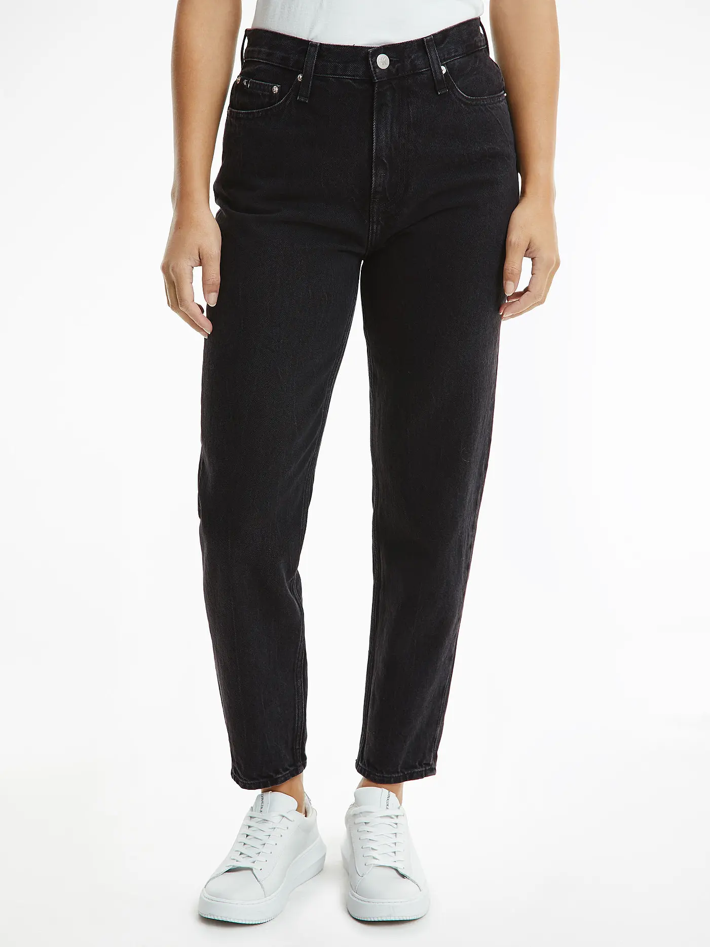 CALVIN KLEIN JEANS | Jeans Mom Fit | schwarz