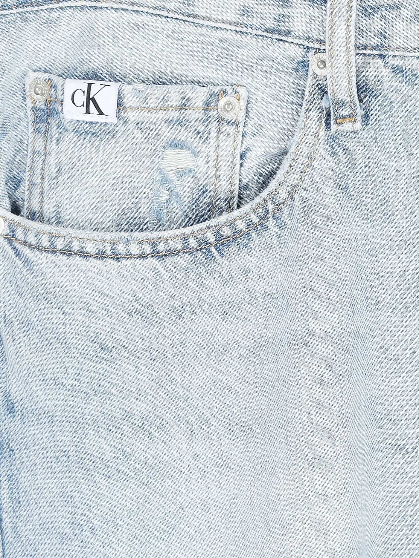 CALVIN KLEIN JEANS | Jeans Straight Fit 7/8  | hellblau