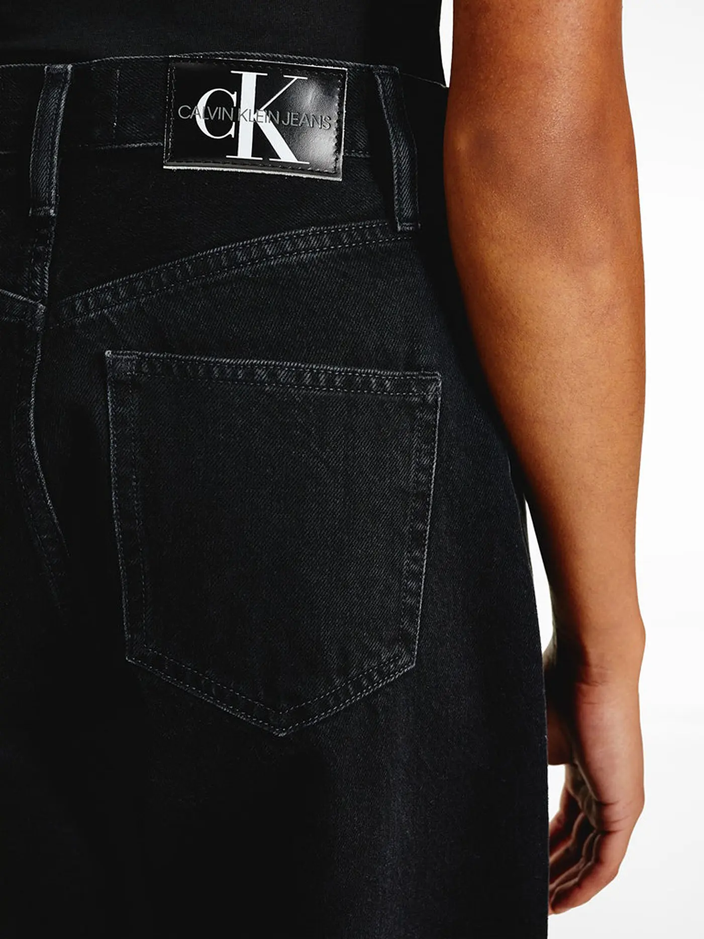 CALVIN KLEIN JEANS | Jeans wide leg  | schwarz