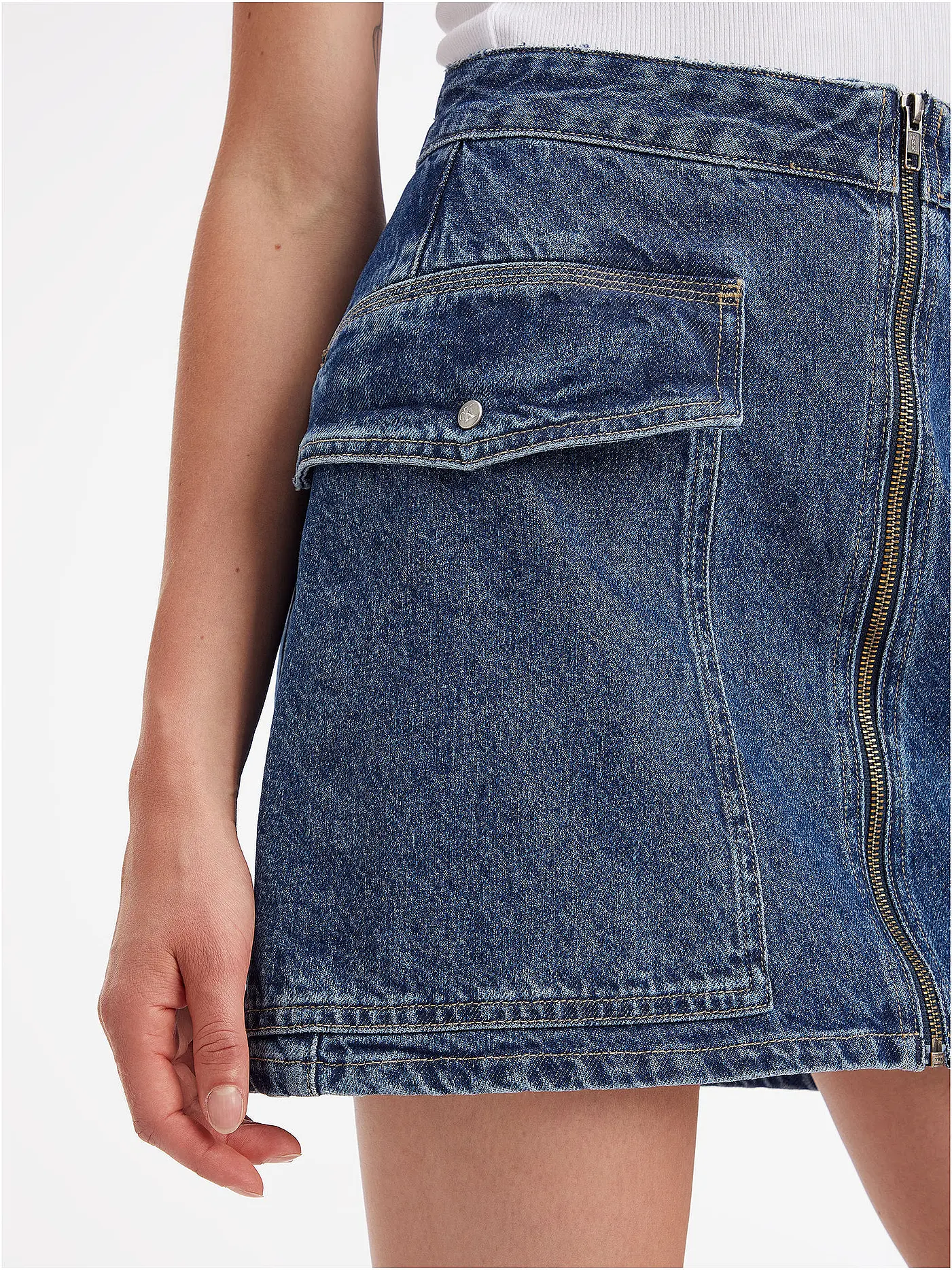 CALVIN KLEIN JEANS | Jeansrock | blau