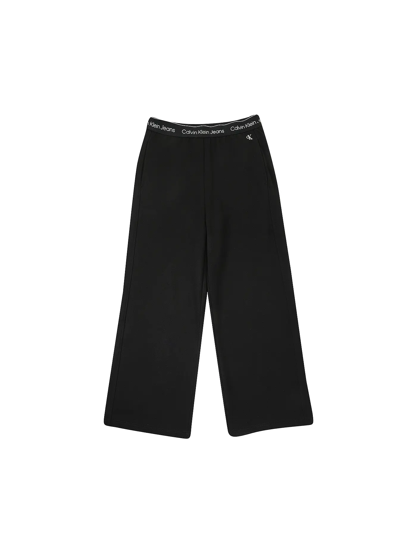 CALVIN KLEIN JEANS | Jogginghose Wide Leg | schwarz