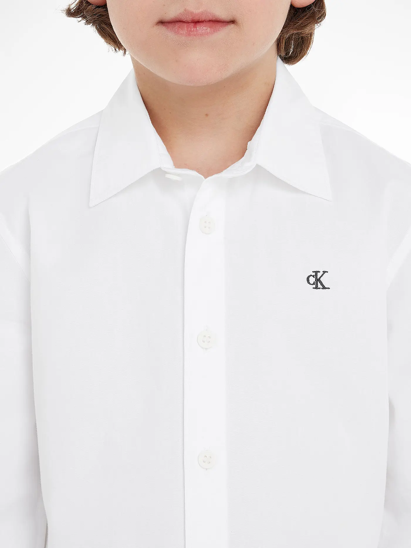 CALVIN KLEIN JEANS | Jungen Hemd  | weiss