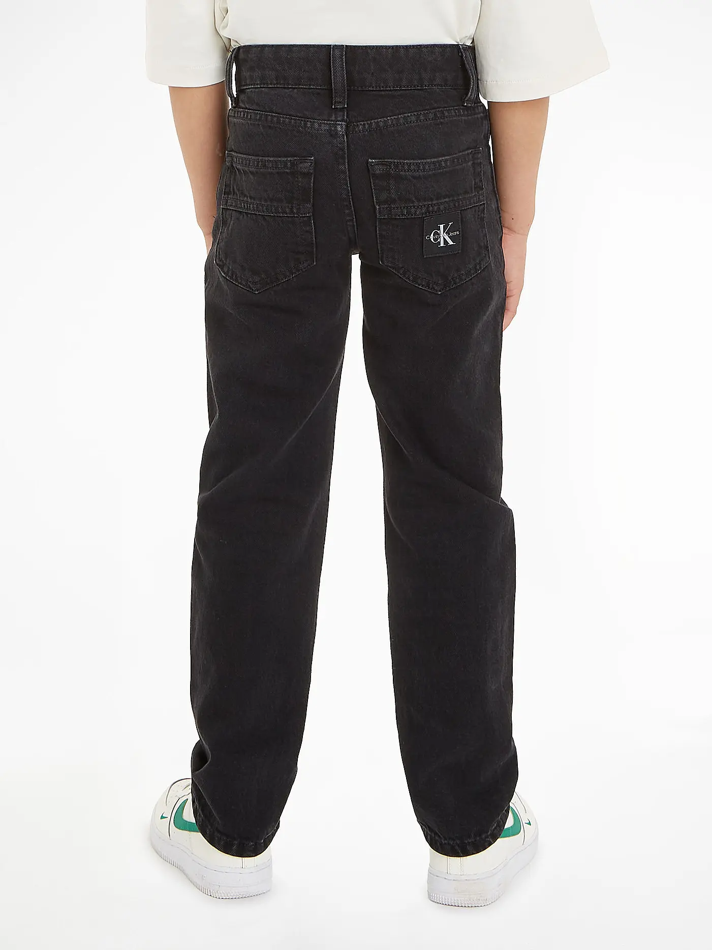 CALVIN KLEIN JEANS | Jungen Jeans Straight Fit | schwarz