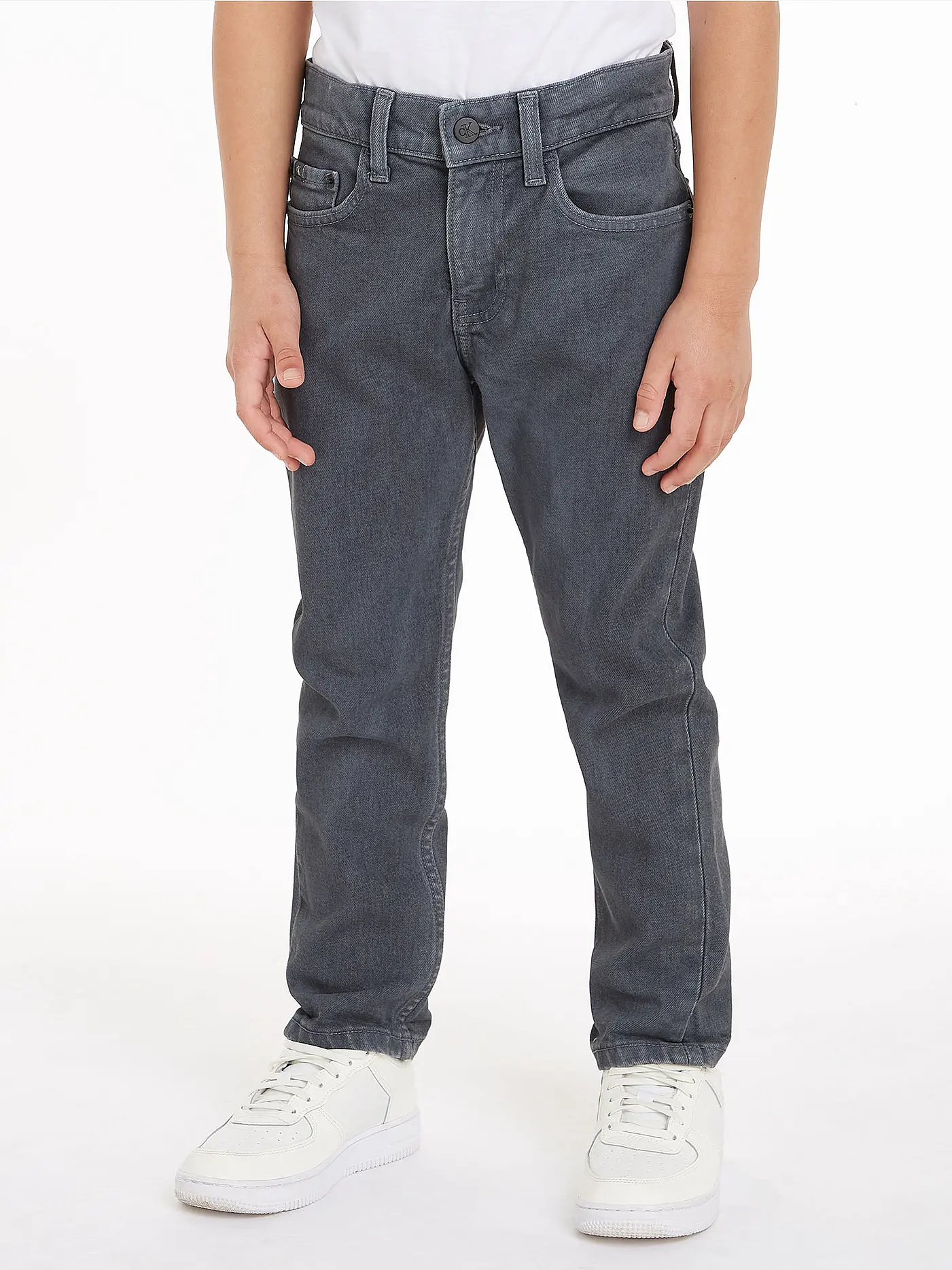 CALVIN KLEIN JEANS | Jungen Jeans Tapered Fit  | grau