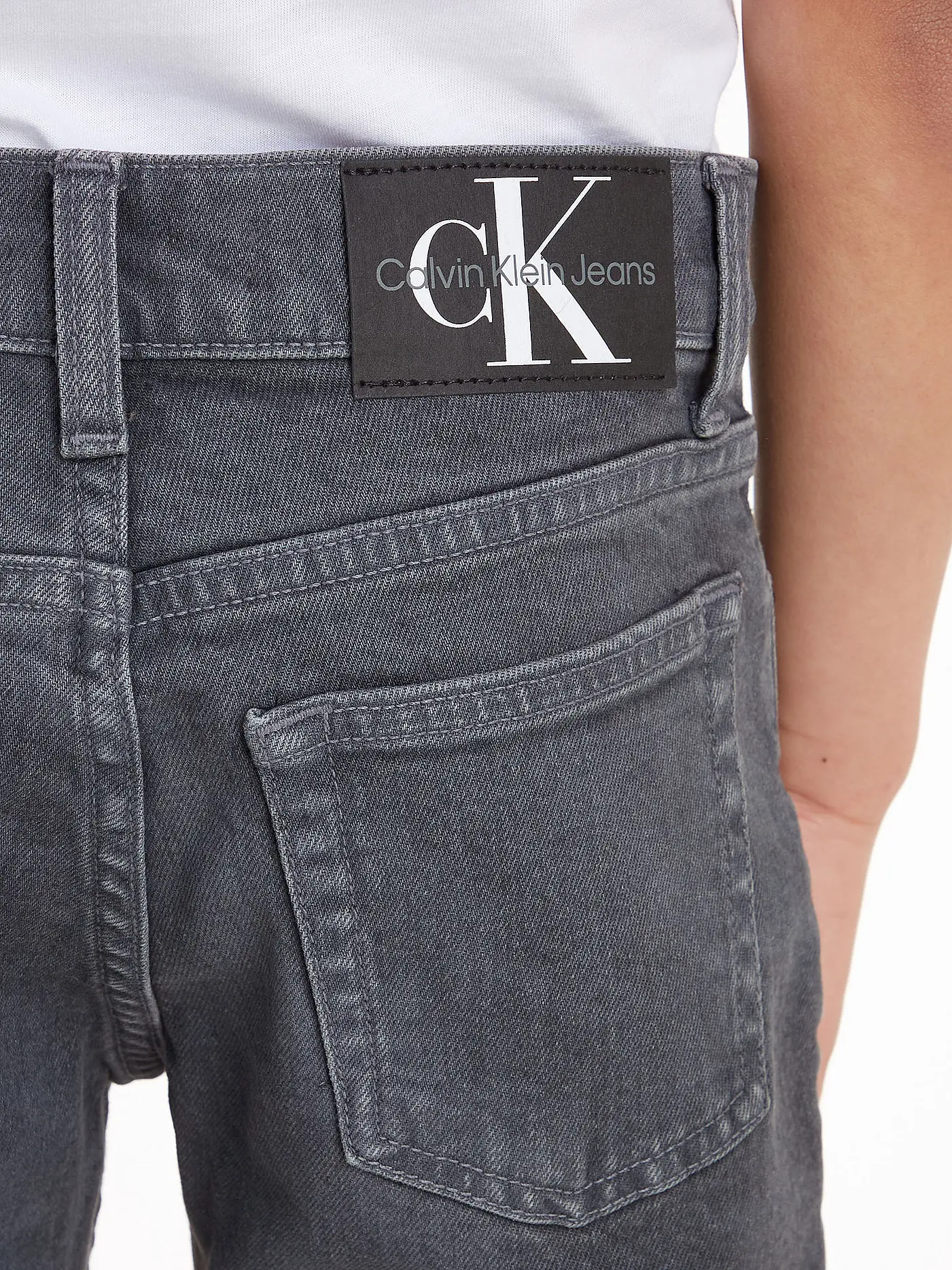 CALVIN KLEIN JEANS | Jungen Jeans Tapered Fit  | grau