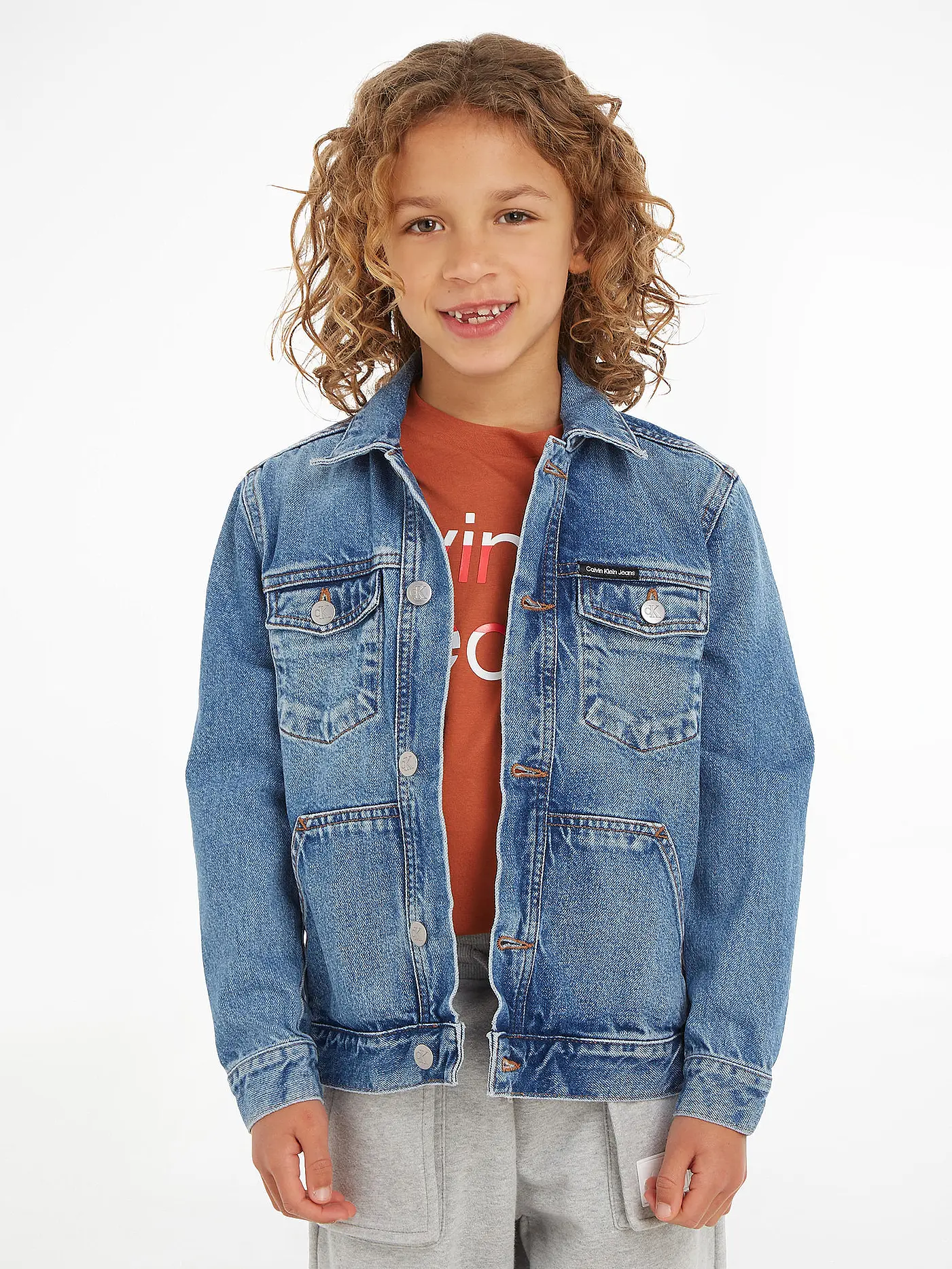 CALVIN KLEIN JEANS | Jungen Jeansjacke  | blau