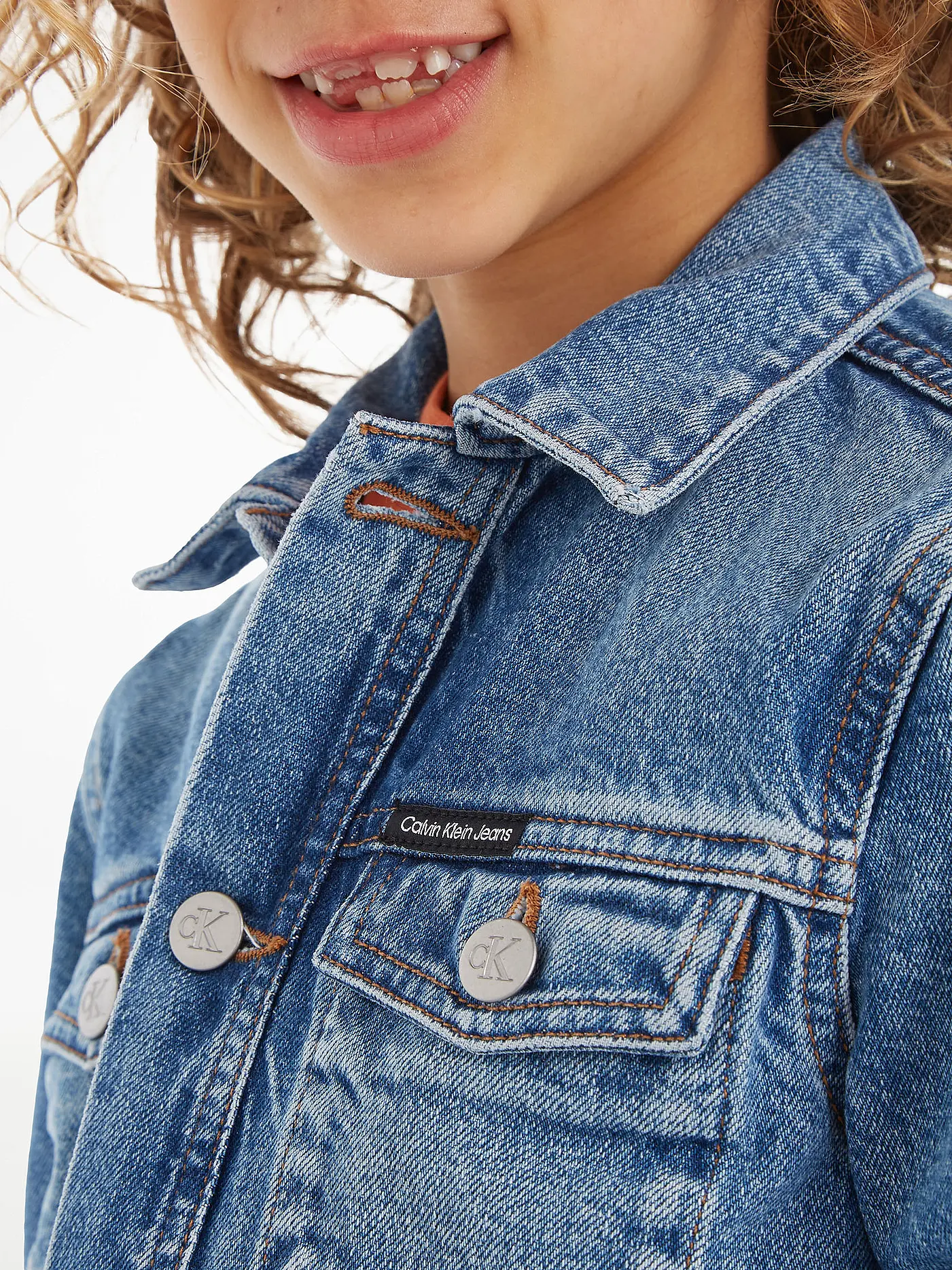 CALVIN KLEIN JEANS | Jungen Jeansjacke  | blau