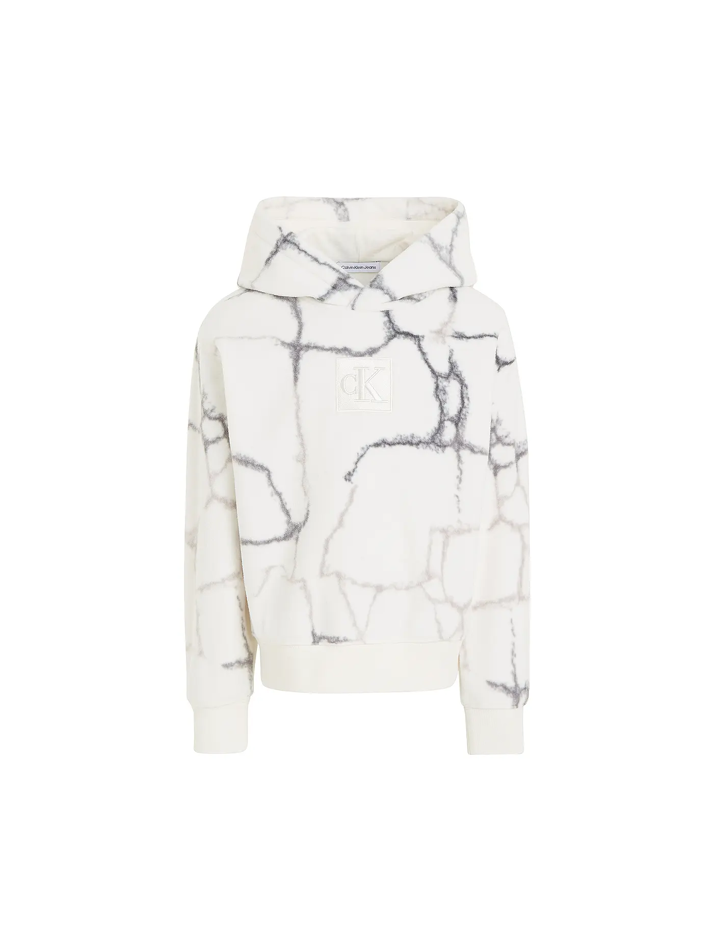 CALVIN KLEIN JEANS | Jungen Kapuzensweater - Hoodie  | weiss