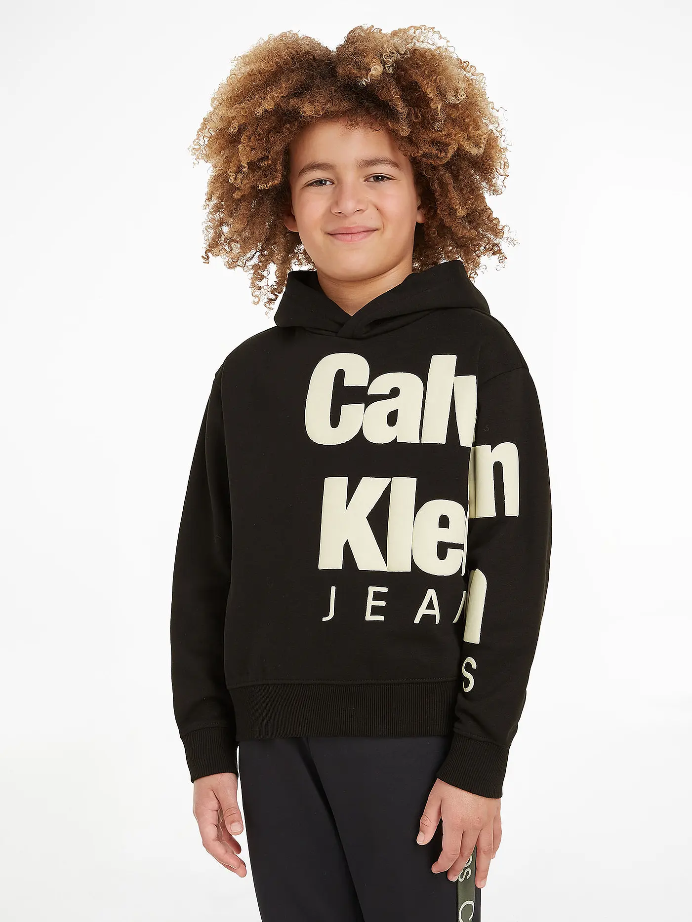 CALVIN KLEIN JEANS | Jungen Kapuzensweater - Hoodie  | schwarz