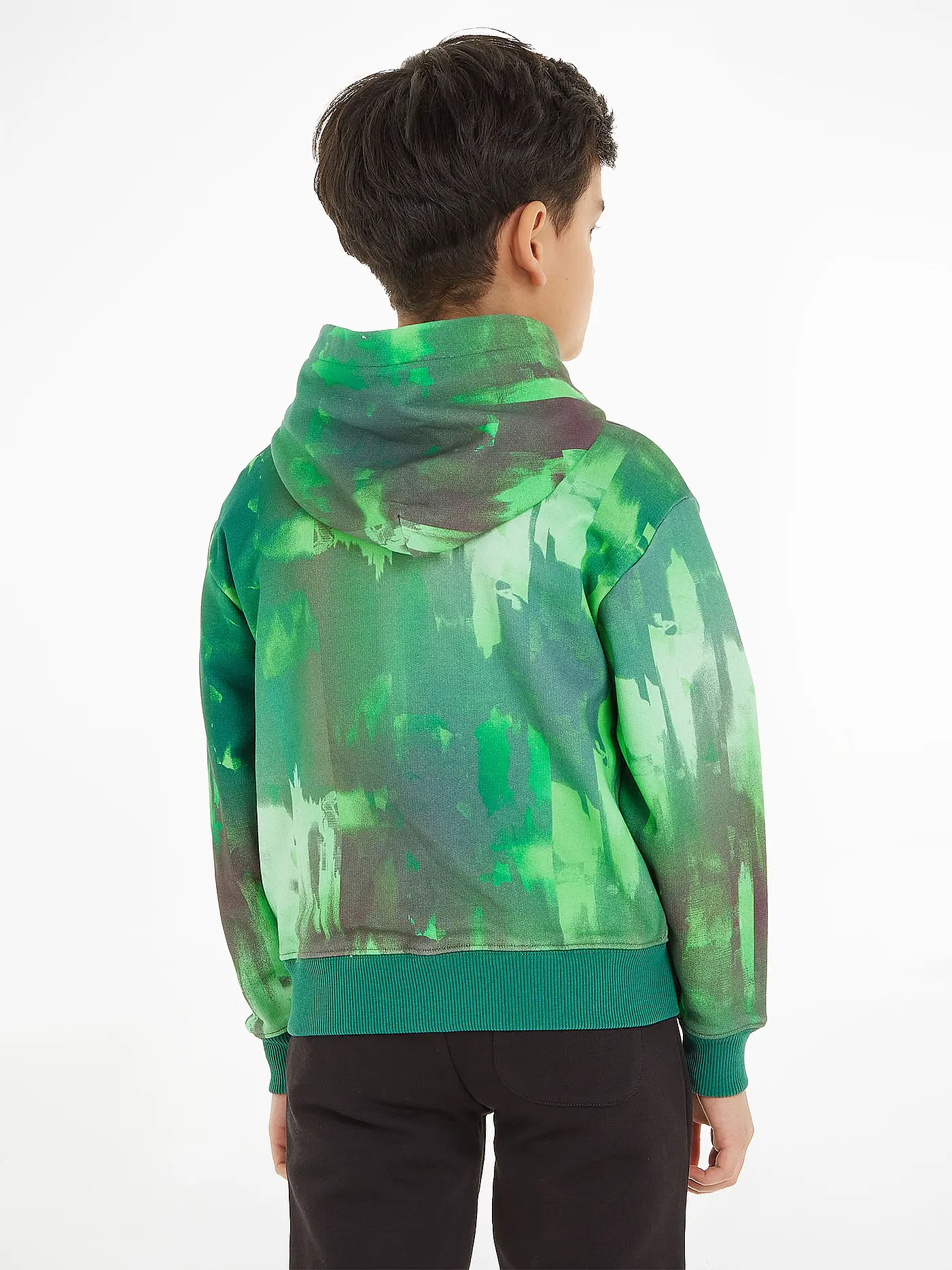 CALVIN KLEIN JEANS | Jungen Kapuzensweater - Hoodie  | grün
