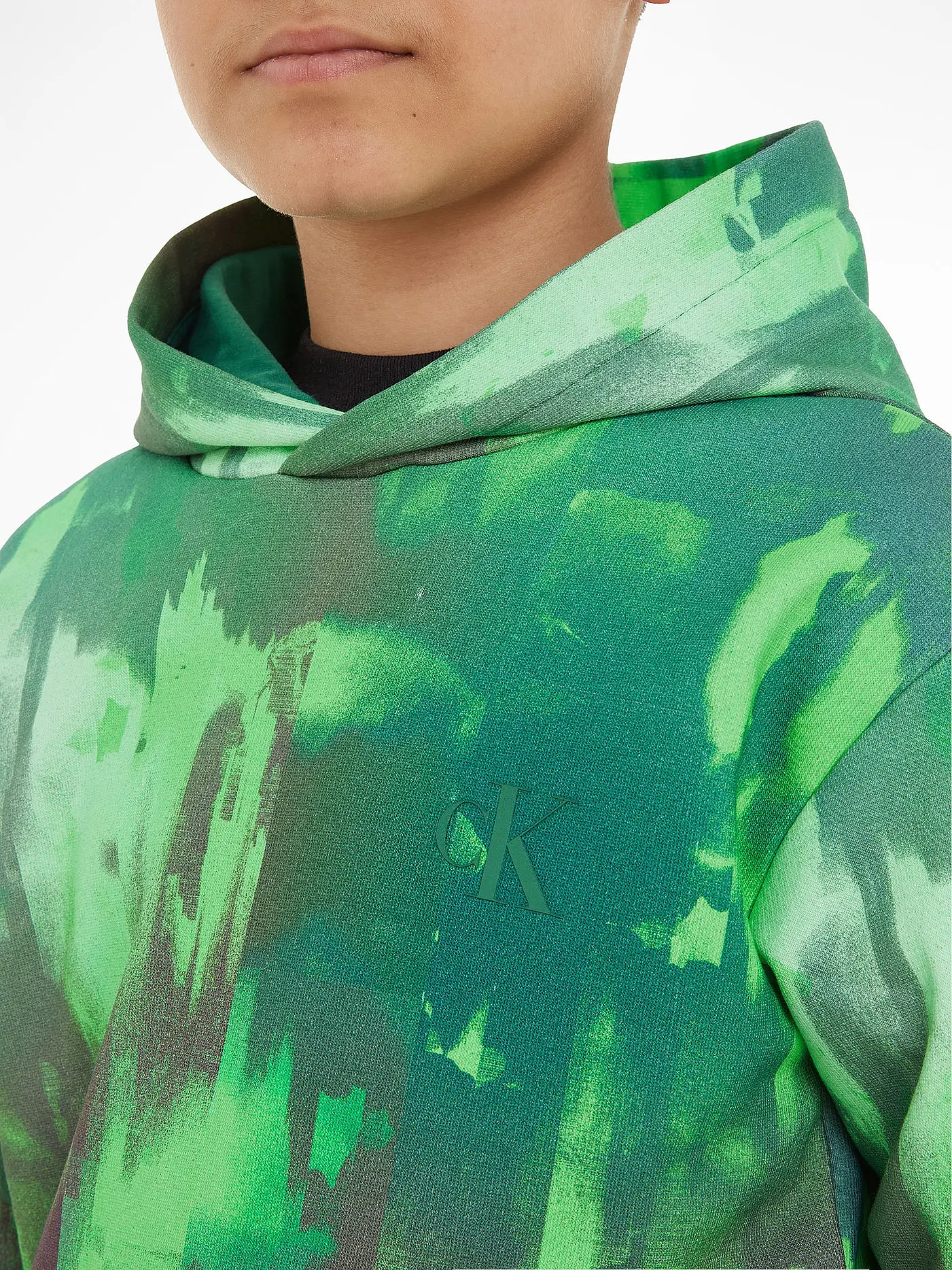 CALVIN KLEIN JEANS | Jungen Kapuzensweater - Hoodie  | grün