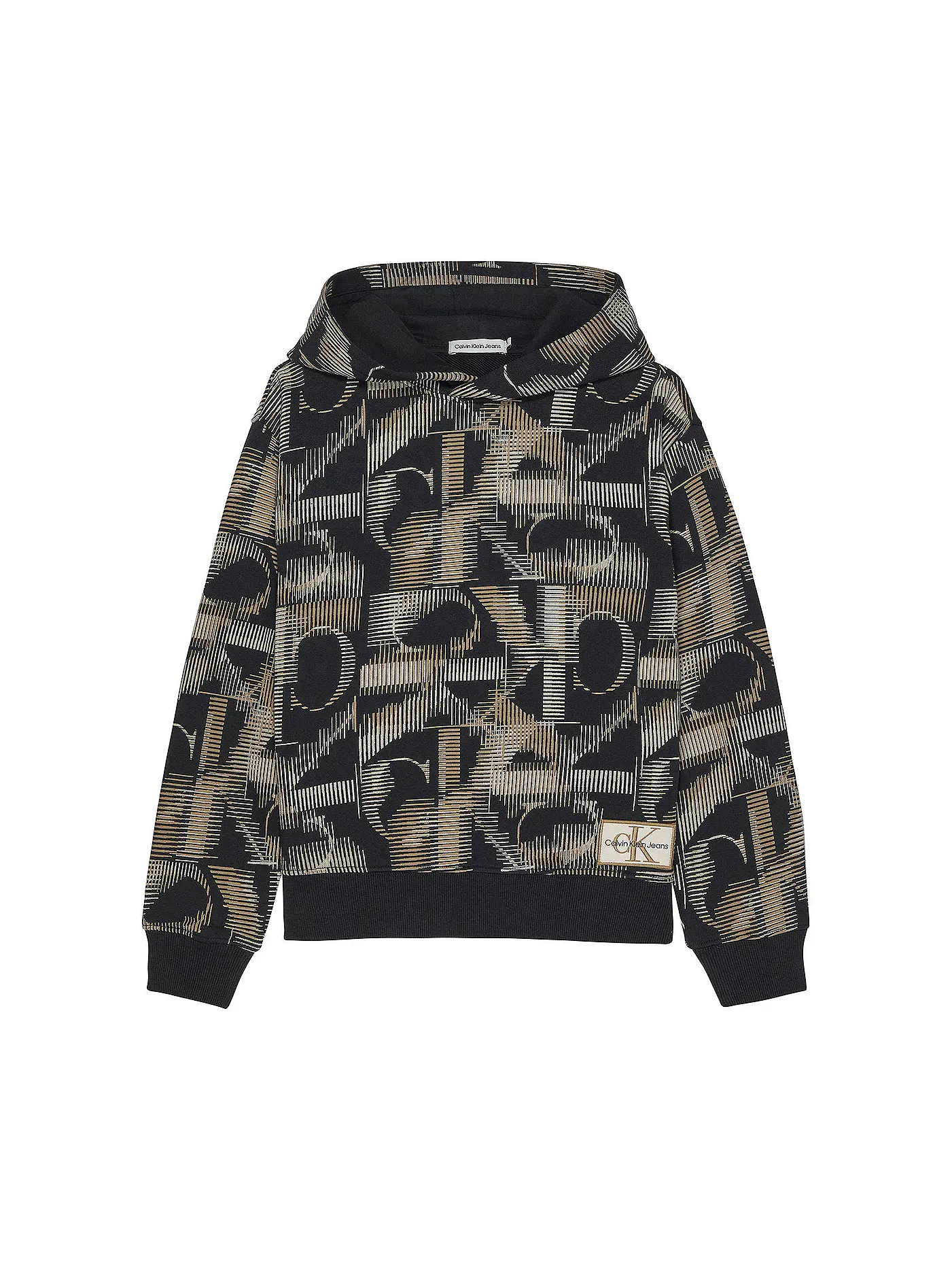 CALVIN KLEIN JEANS | Jungen Kapuzensweater - Hoodie | schwarz