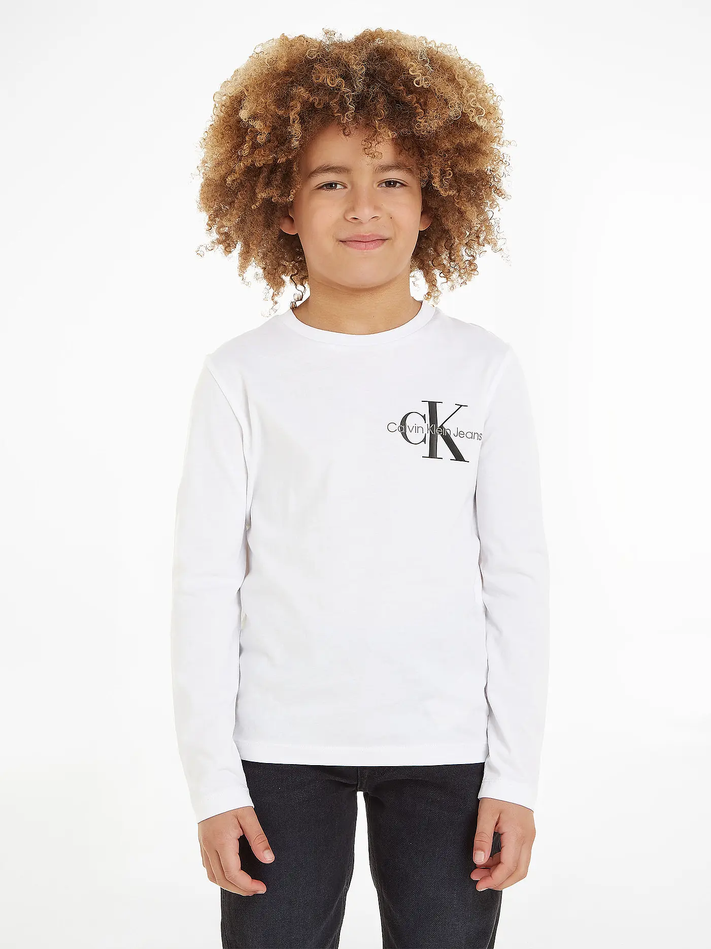 CALVIN KLEIN JEANS | Jungen Langarmshirt | weiss