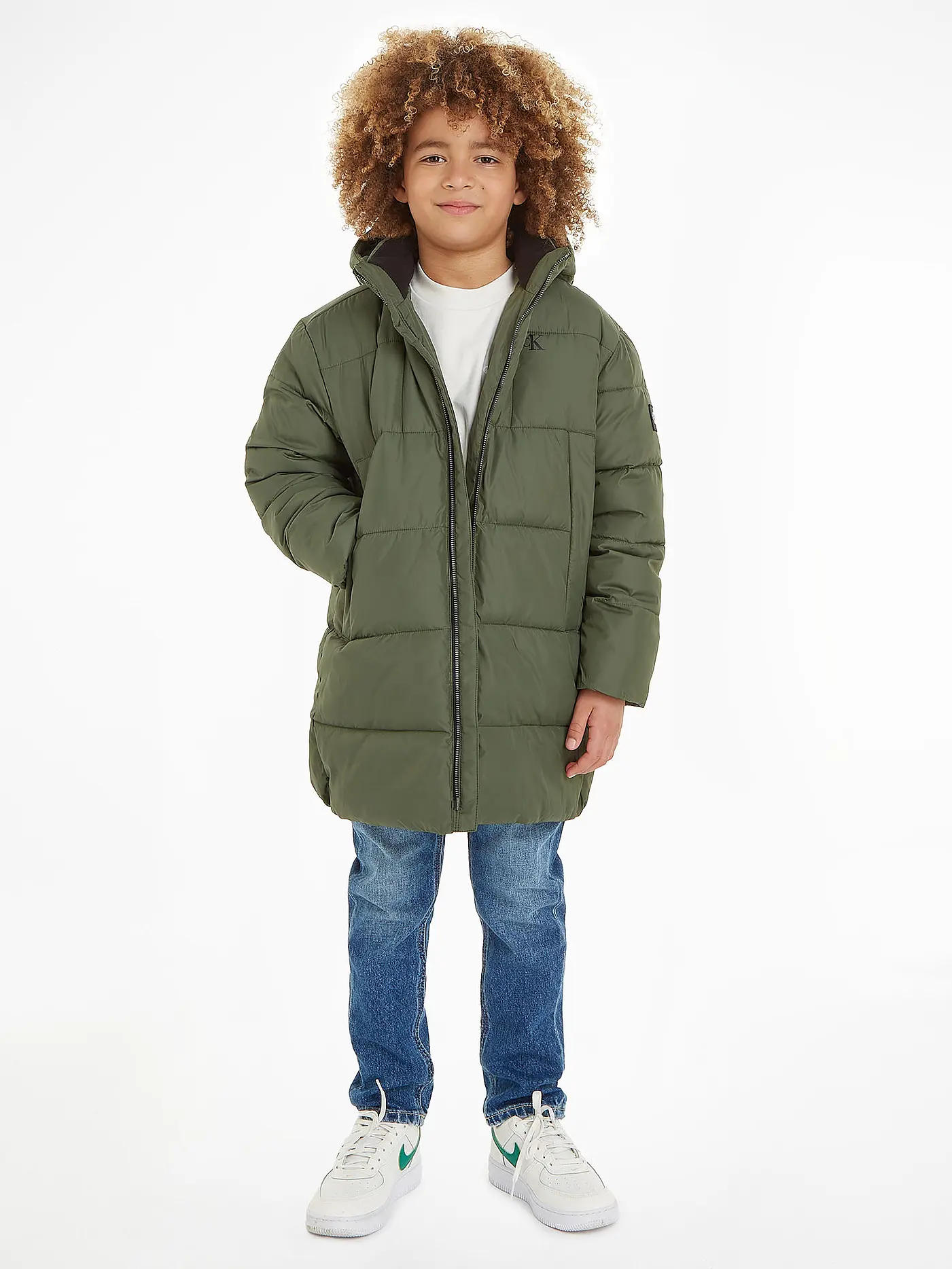CALVIN KLEIN JEANS | Jungen Parka  | dunkelgrün