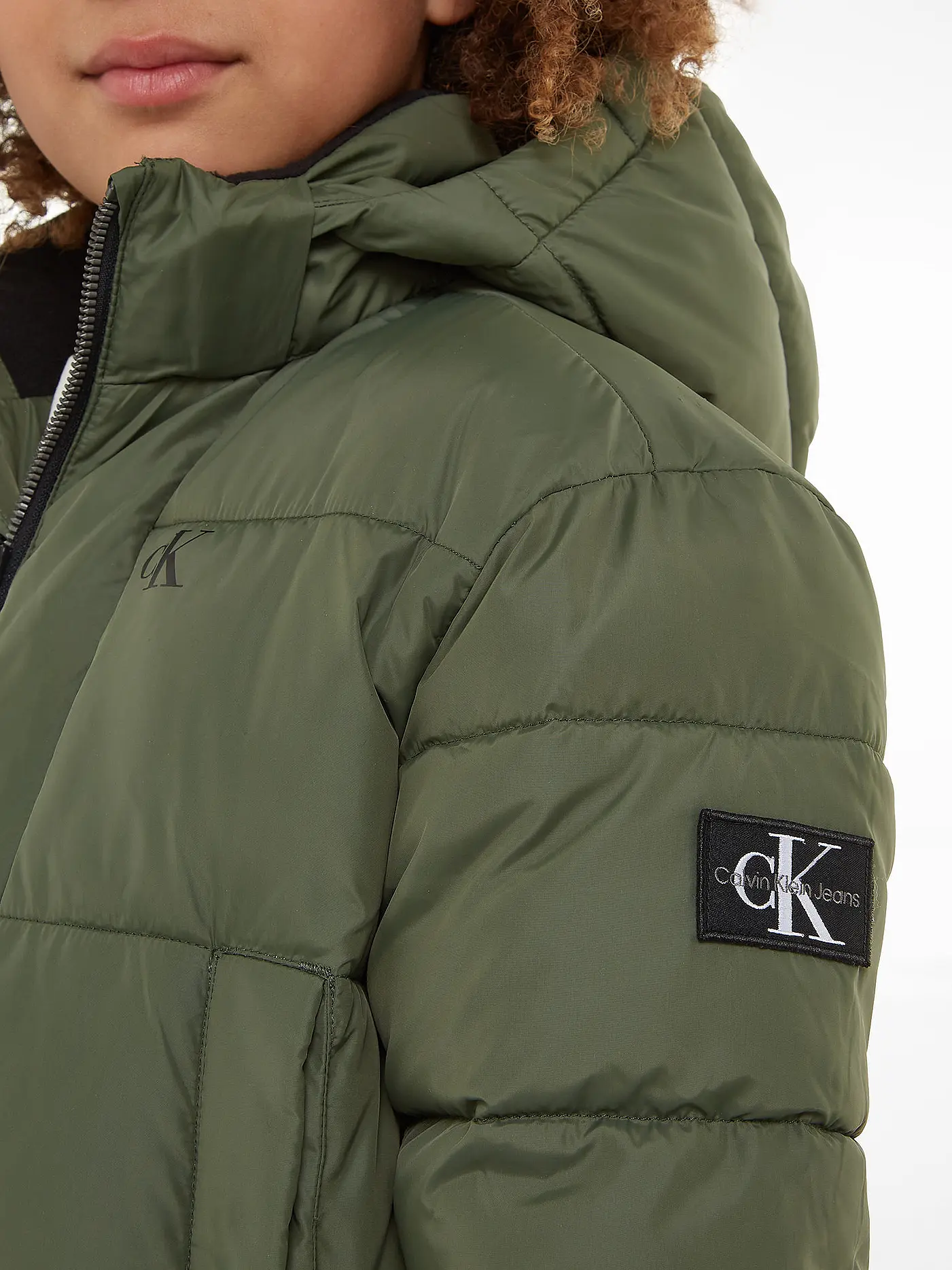 CALVIN KLEIN JEANS | Jungen Parka  | dunkelgrün