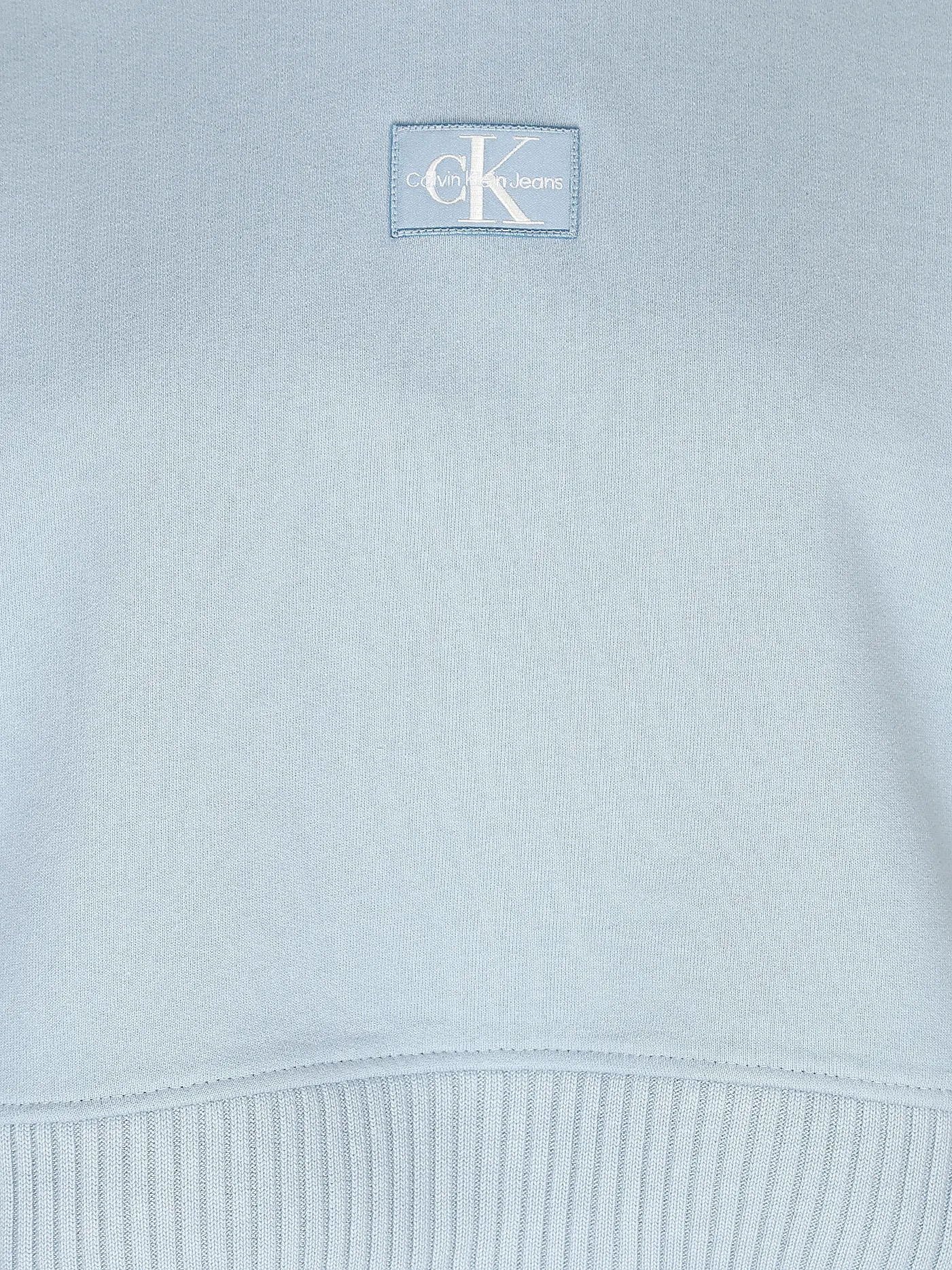 CALVIN KLEIN JEANS | Kapuzensweater - Hoodie Cropped Fit | hellblau