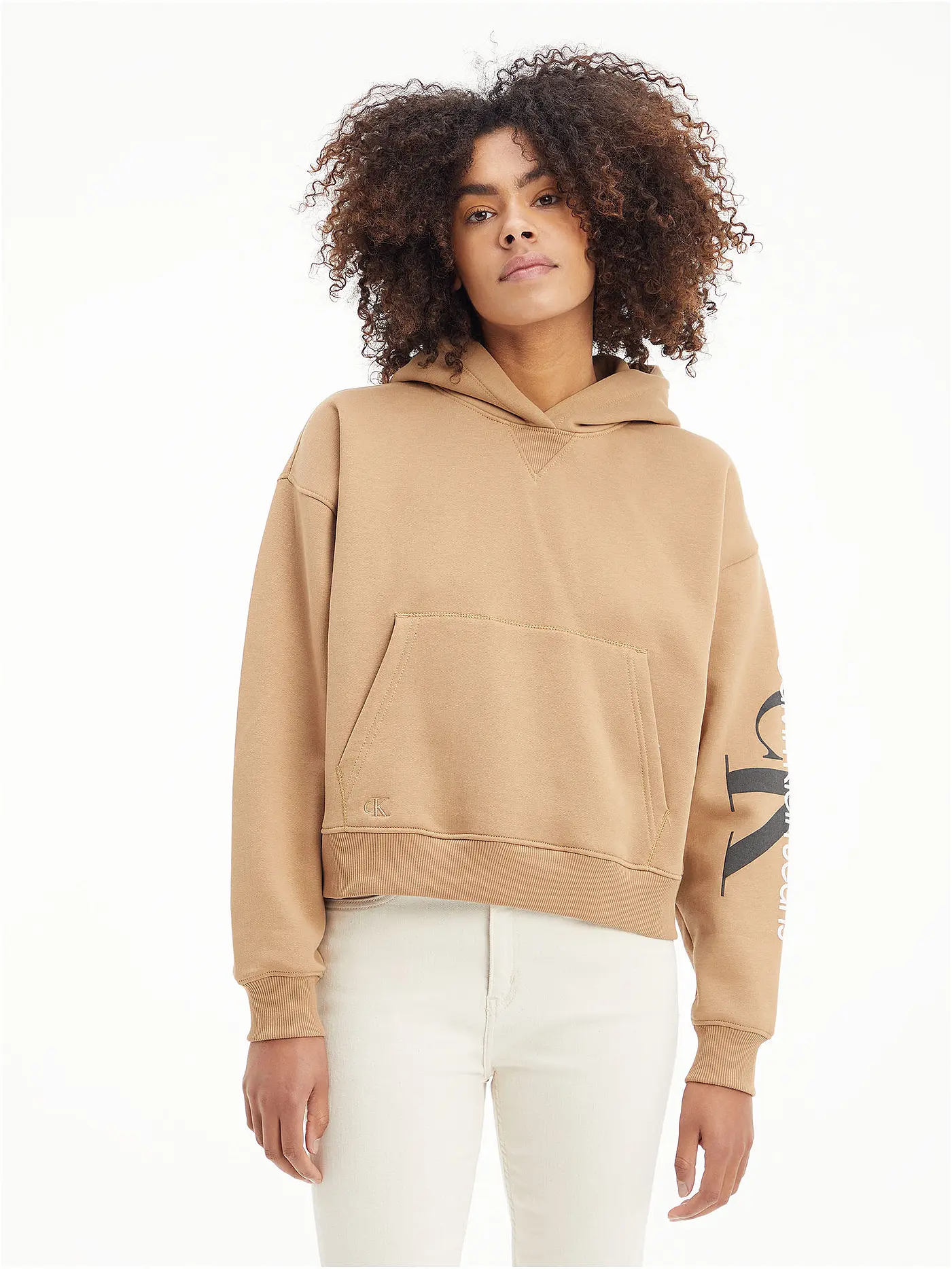 CALVIN KLEIN JEANS | Kapuzensweater - Hoodie | camel