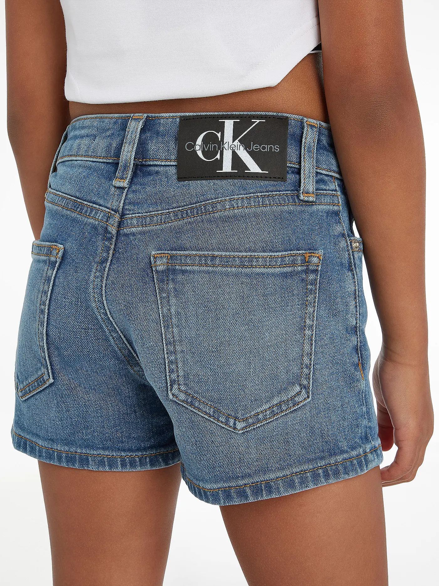 CALVIN KLEIN JEANS | Mädchen  Jeans Shorts | blau