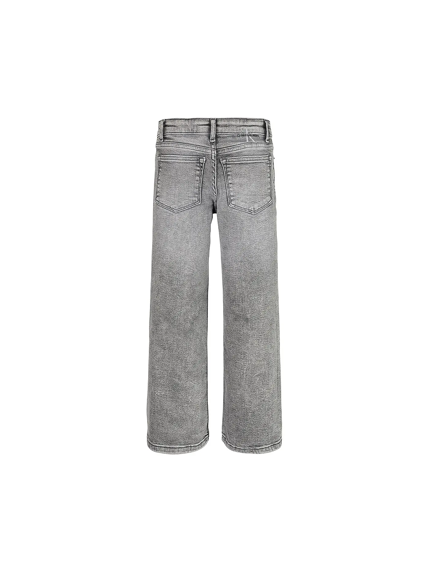 CALVIN KLEIN JEANS | Mädchen Highwaist Jeans Wide Leg | grau